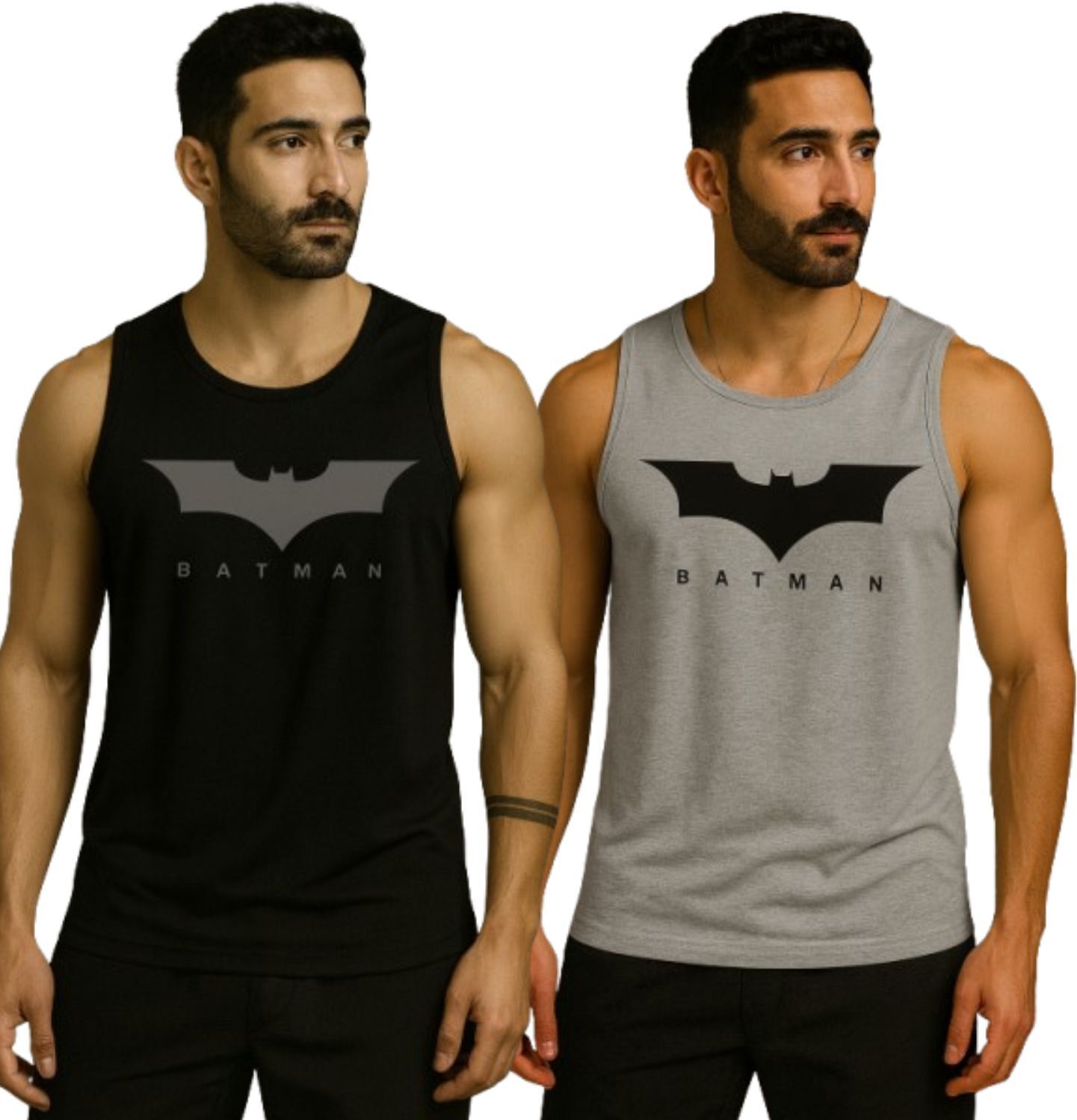 Pack of 2 Men Printed Round Neck Polyester Multicolor T-Shirt