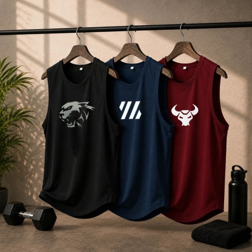 Pack of 3 Men Vest-image-39