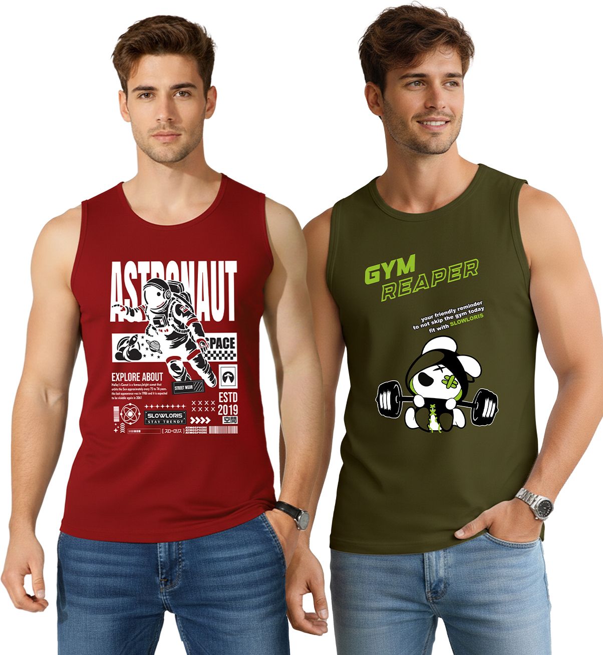 slowloris Pack of 2 Men Vest-picture-35