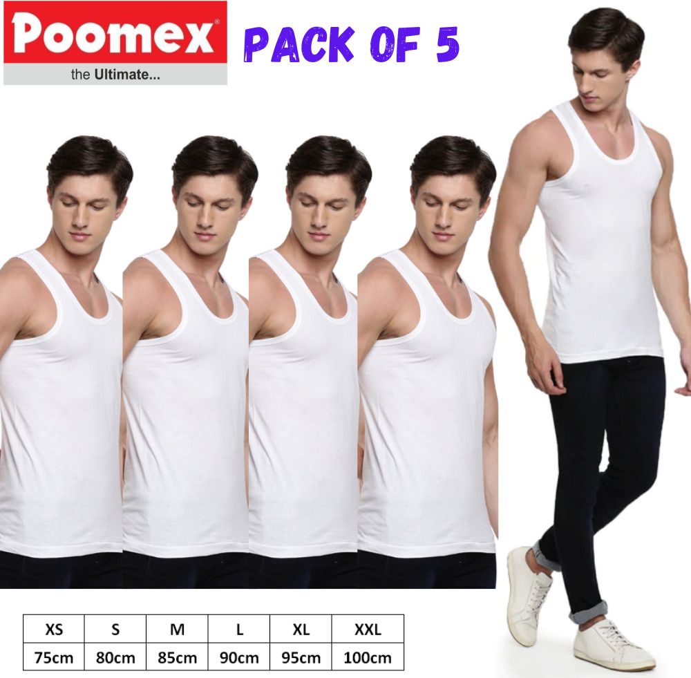poomex Pack of 5 Men Vest-picture-21