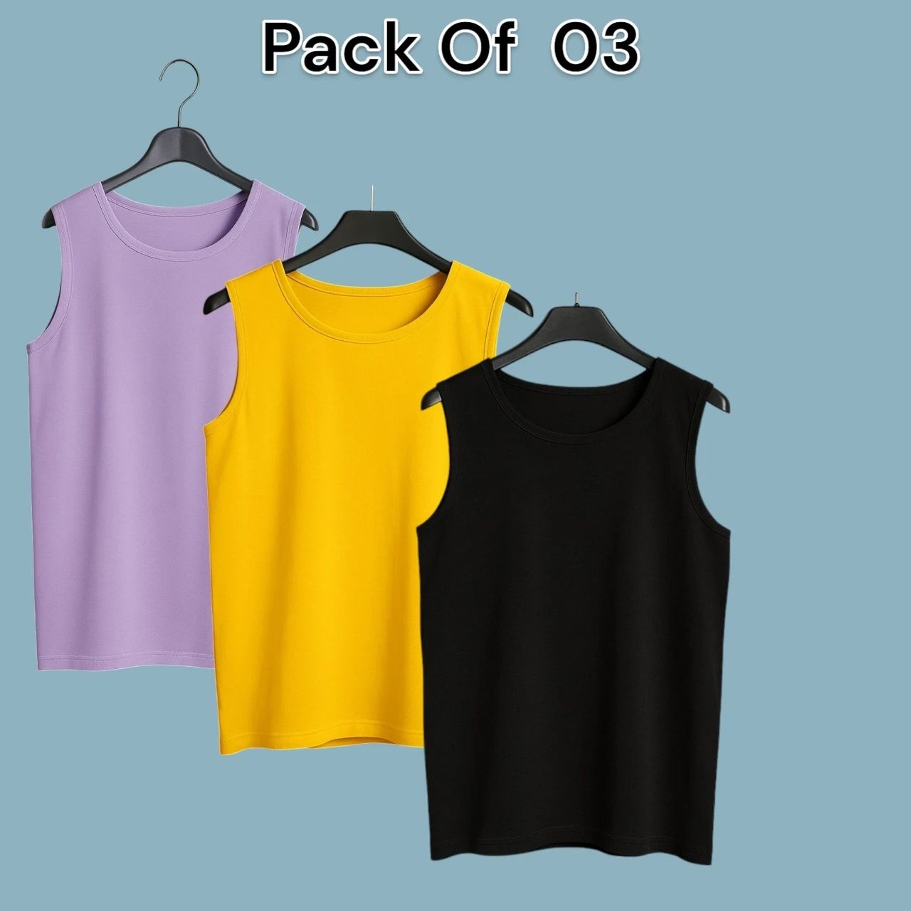 Pack of 3 Men Vest-image-38