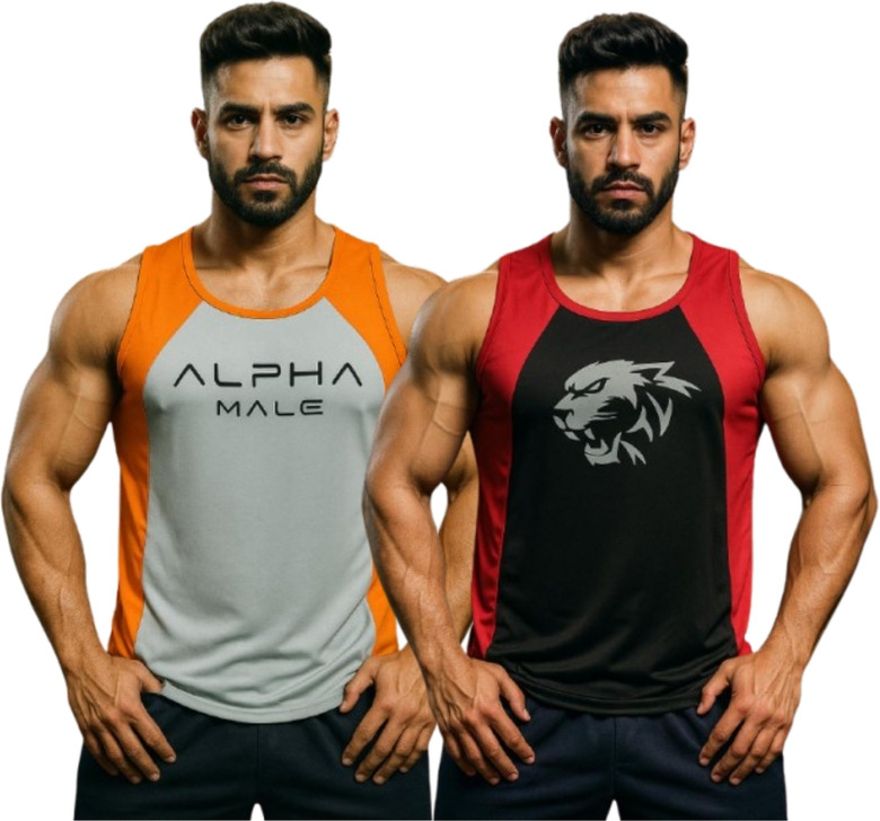 dashzone Pack of 2 Men’s Workout Sando – Quick Dry Polyester Fabric Men Vest-picture-18