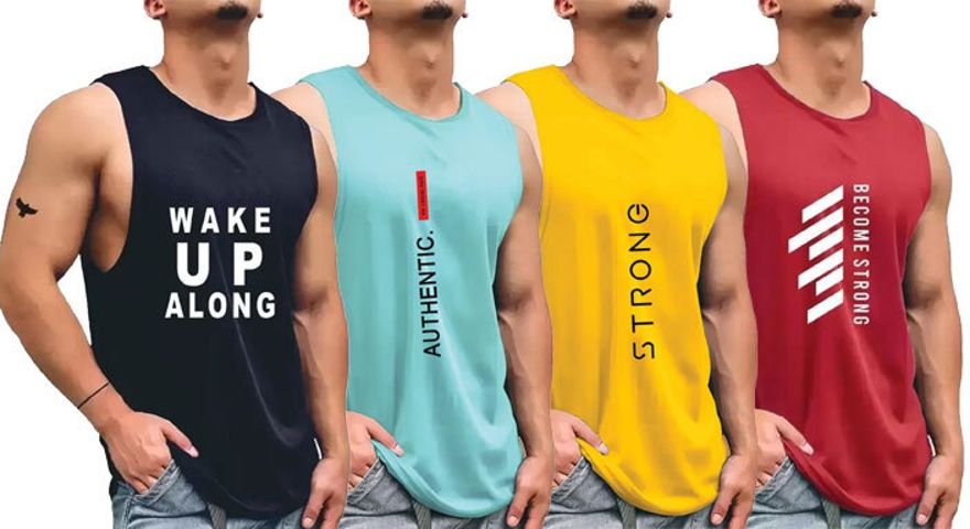 pasito Pack of 4 Men Vest-picture-25