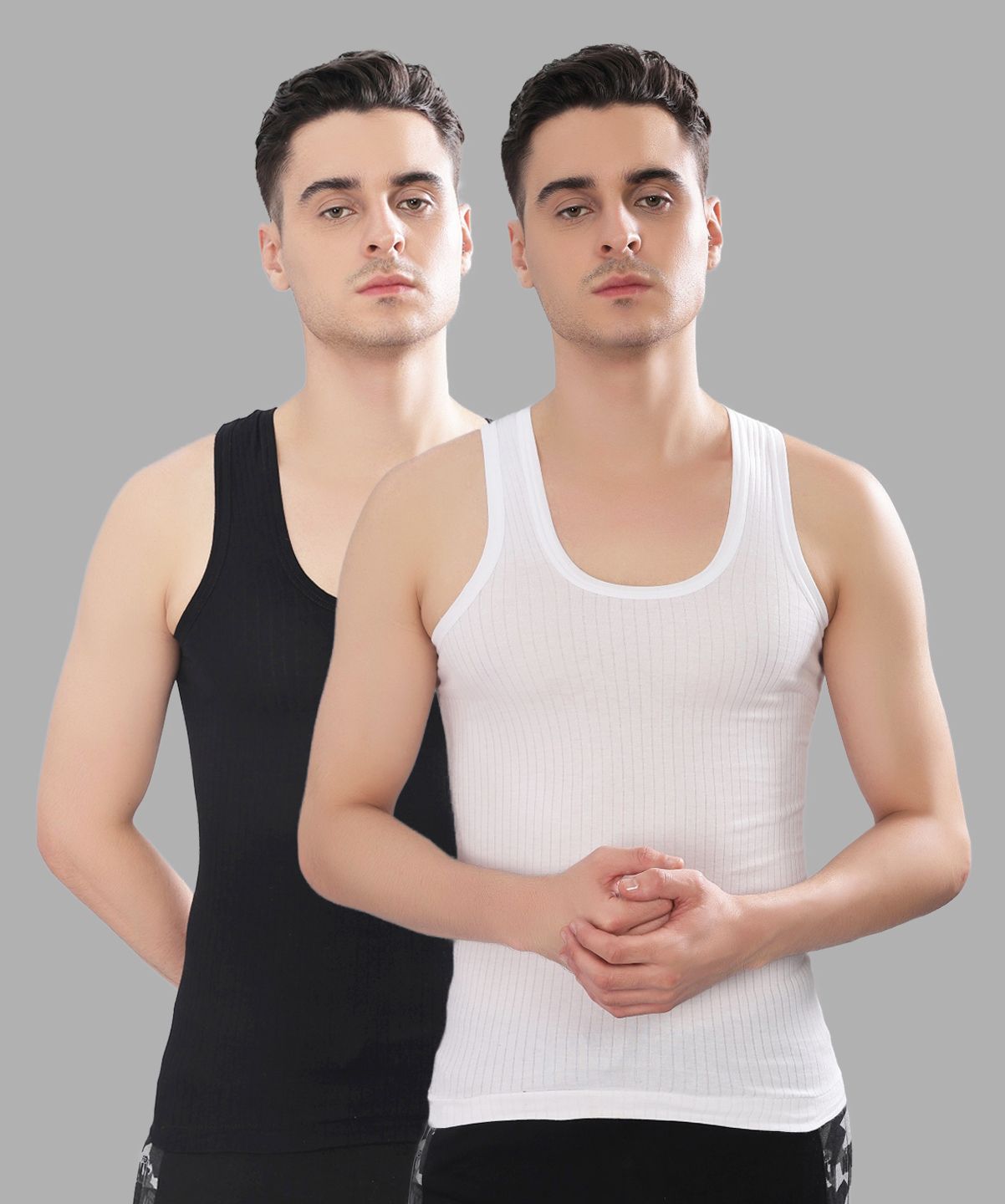 dollarbigboss Pack of 2 Hutch Cotton Men Vest-picture-40