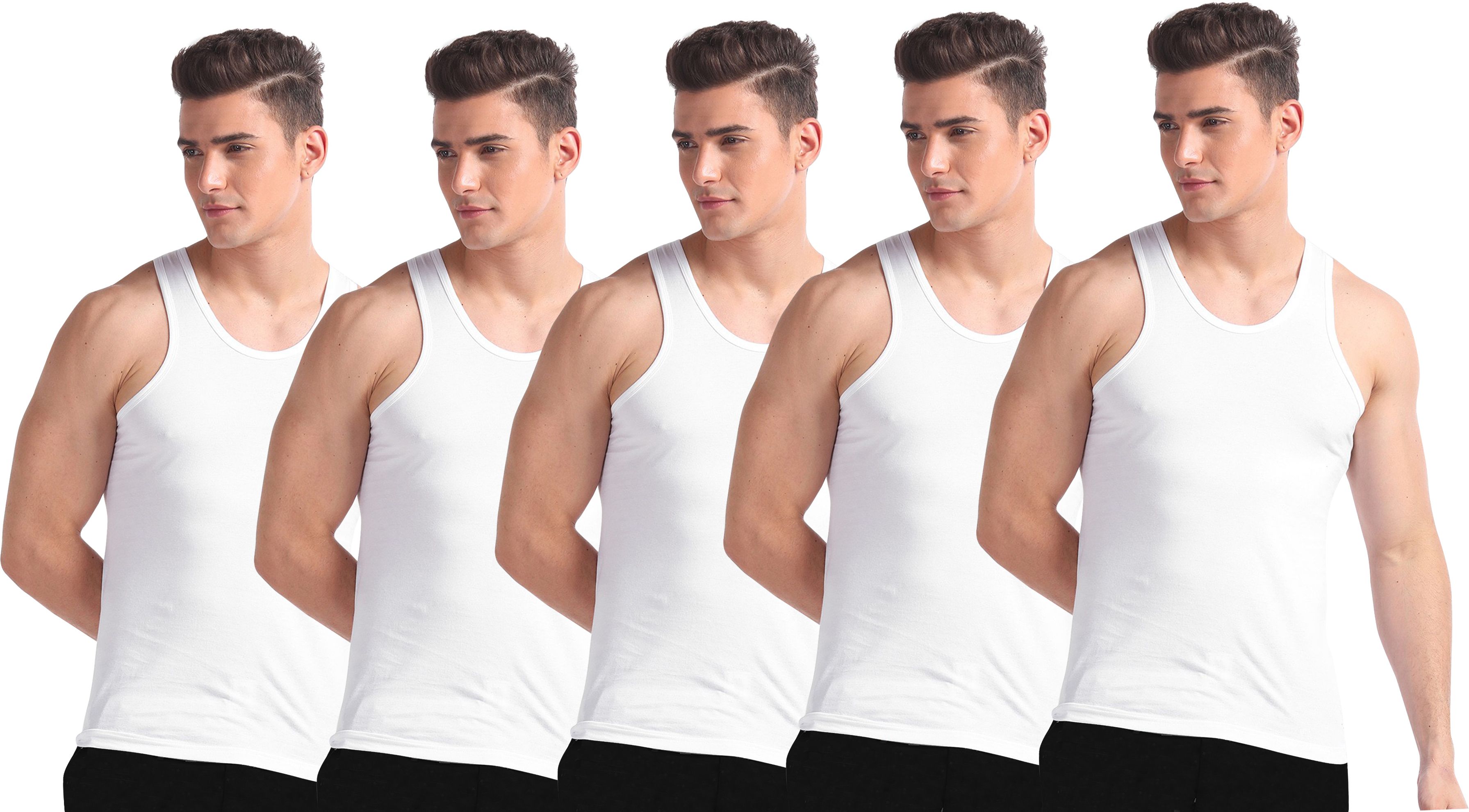 drako Pack of 5 Men Vest-picture-18