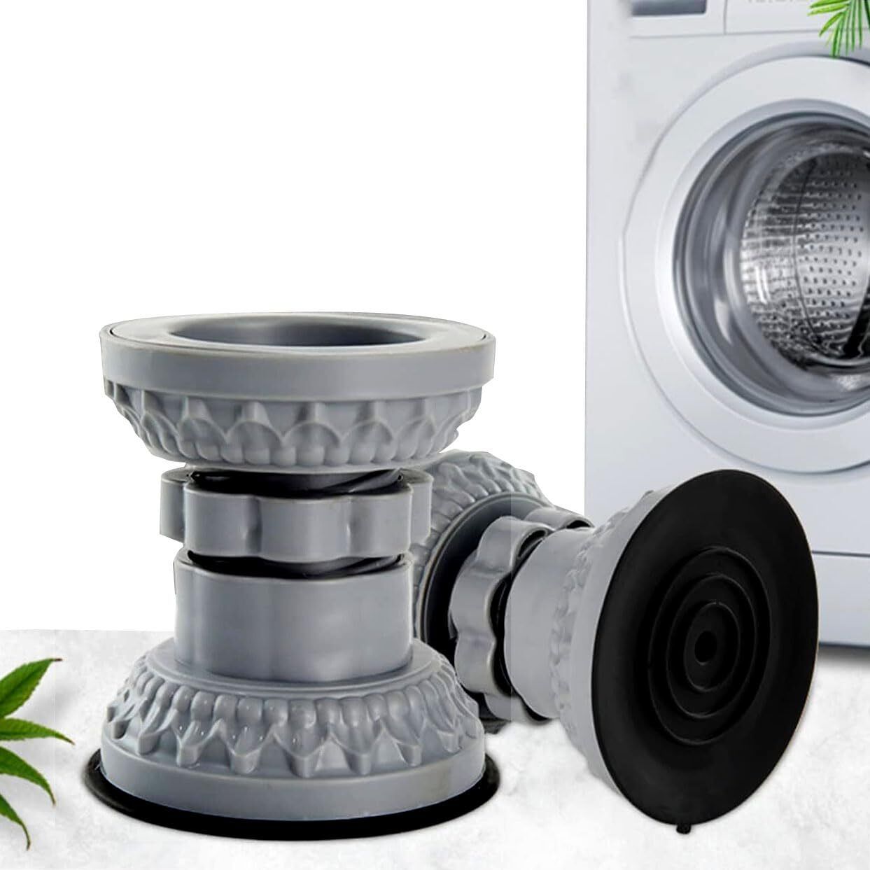 Washing Machine Vibration Pads - Adjustable Dryer Shock & Noise Cancelling Pads