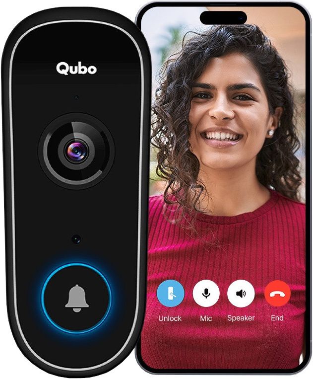 Qubo WiFi Door Bell Pro by HERO GROUP 3MP 1296p Instant Phone Visitor Video Door Phone-picture-19