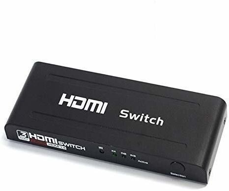 Tobo 3 Port HDMI Switch 4K Ultra HD 3D HDMI Switcher with 3 Input 1 Output 3x1 SwitCH 0 inch Blu-ray Player