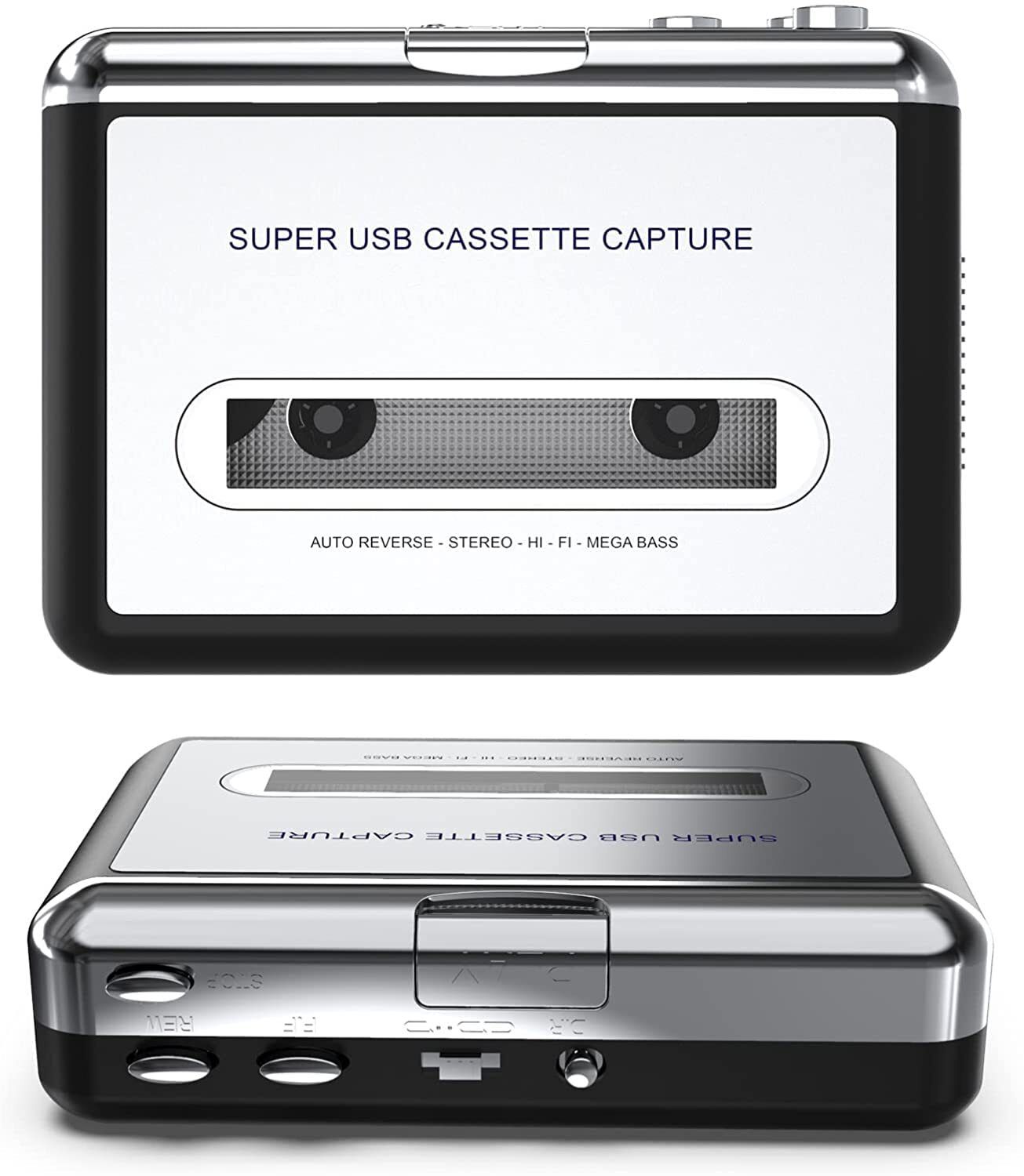 Etzin Cassette Player – Portable Tape Player Captures MP3 Audio Music via USB 0 inch CD Player
