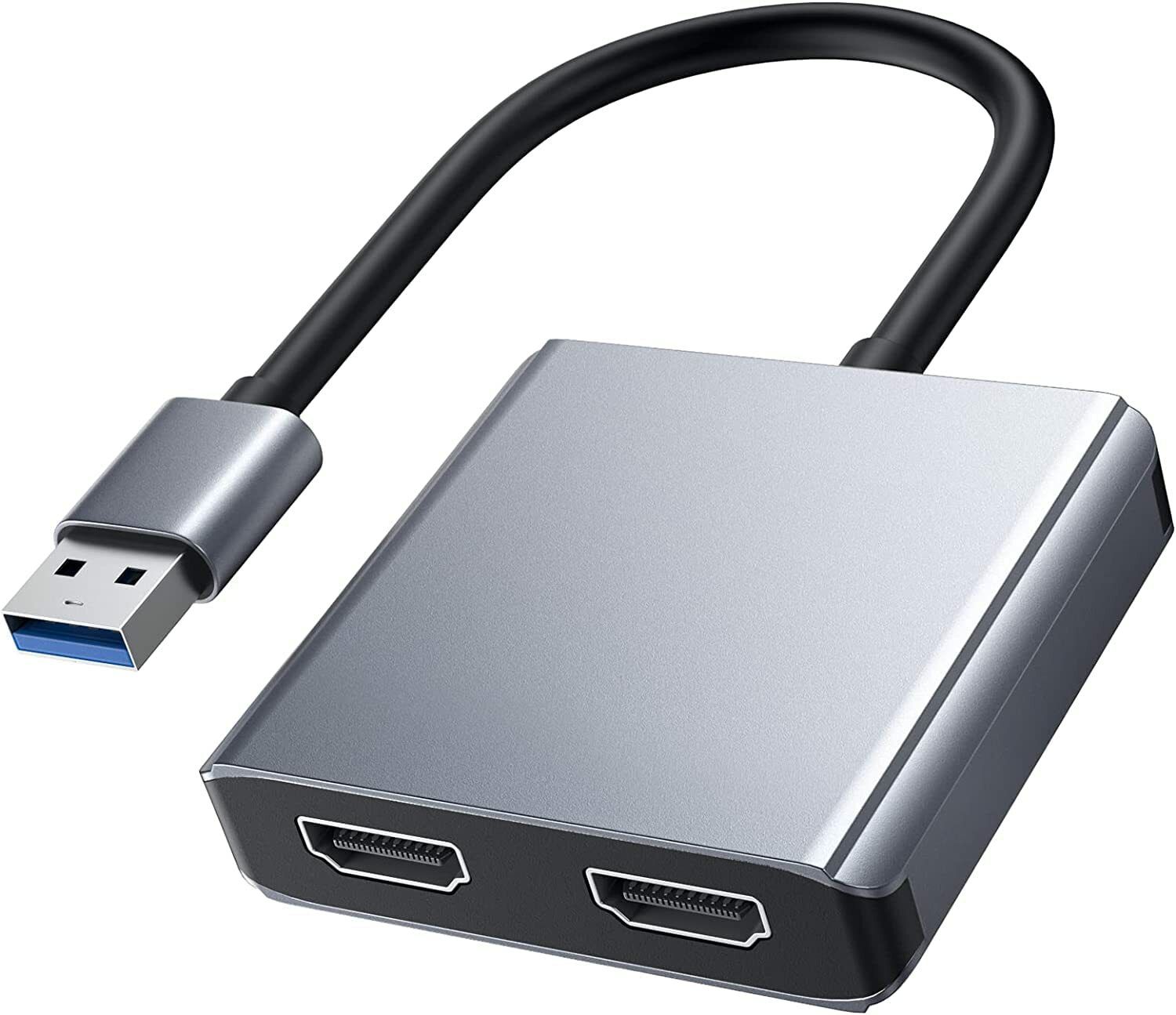 Etzin USB to Dual HDMI Adapter USB 3.0 to Dual HDMI Converter 2K Video Audio EPL-962SC 32 inch Blu-ray Player-image-21