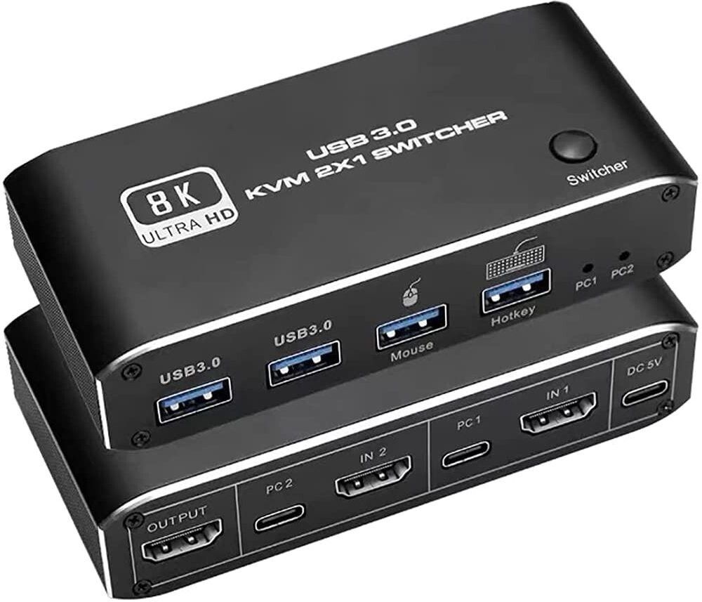 Tobo HDMI 2.1 KVM Switch 4K 120Hz HDMI USB 3.0 KVM Switch USB 8K USB 3.0 port 42 inch Blu-ray Player-picture-10