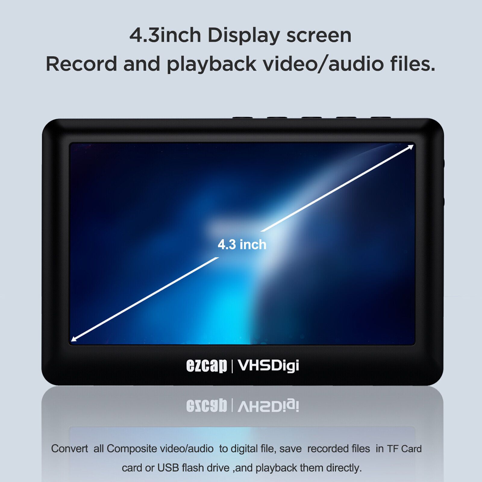 Tobo AV Video Recorders,Analog Video Audio to Digital Conversion Digitize Record 32 inch Blu-ray Player-image-42