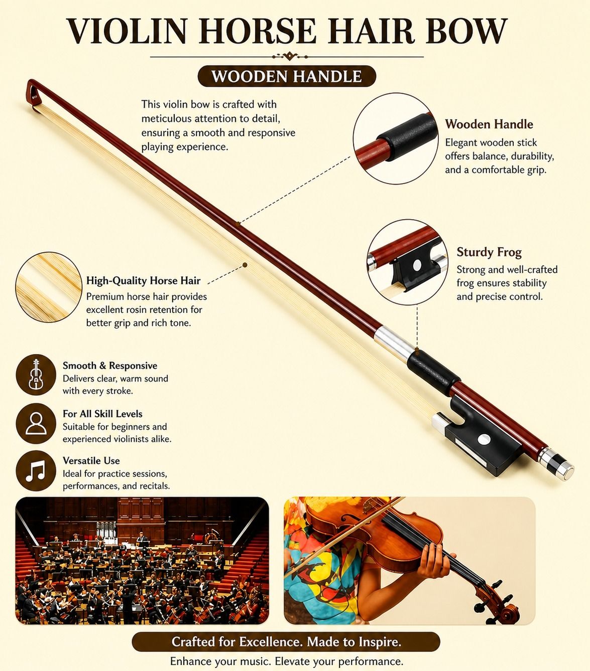 beatbox 4/4 Violin Bow-picture-24