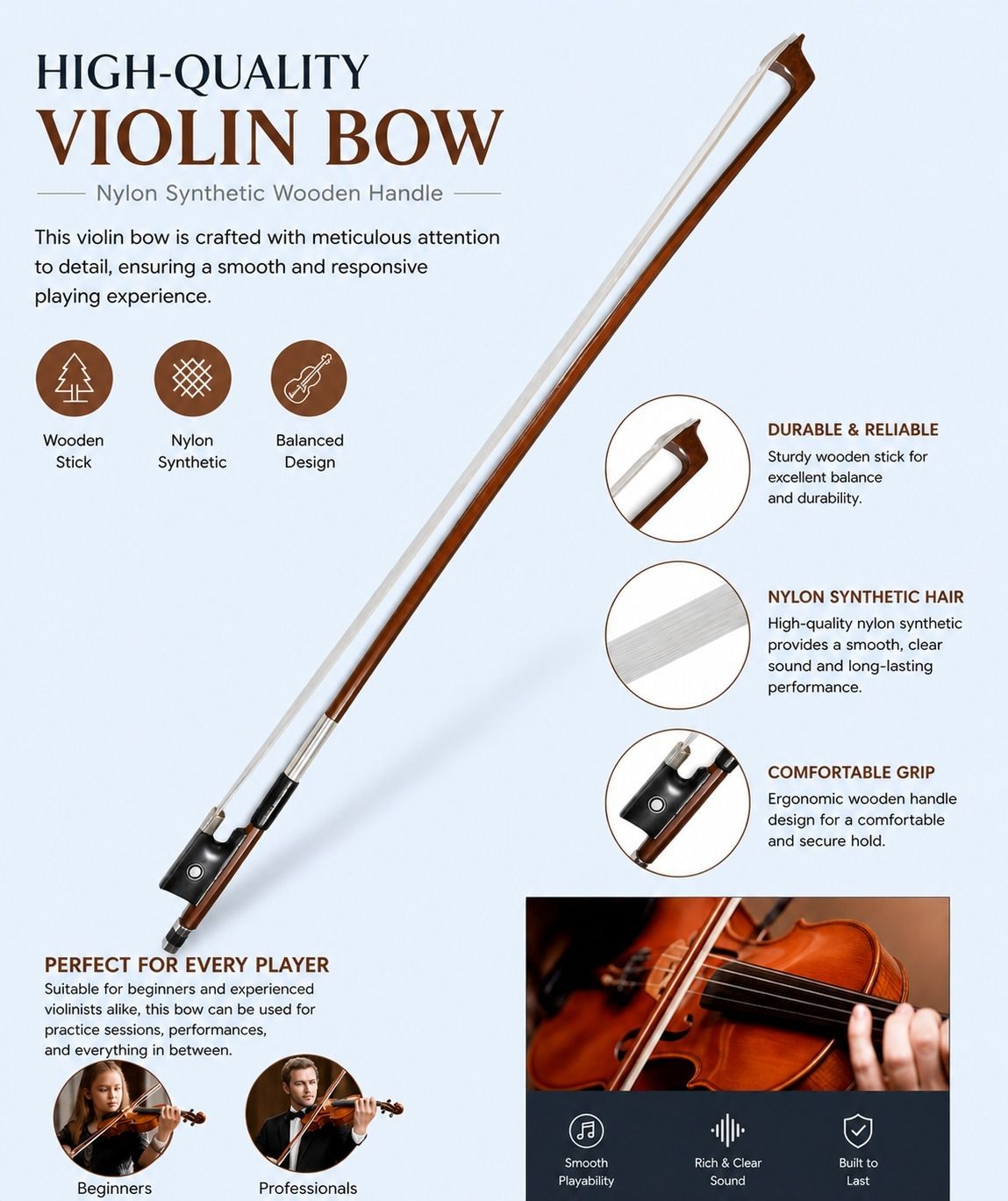 music galaxy 4/4 Violin Bow-picture-27