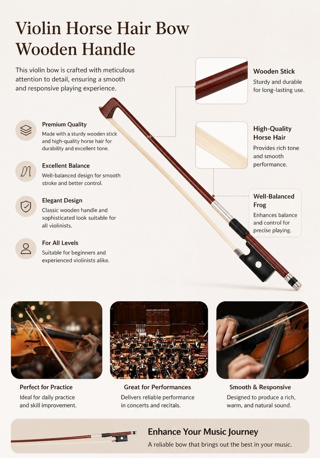 beatbox 4/4 Violin Bow-picture-26