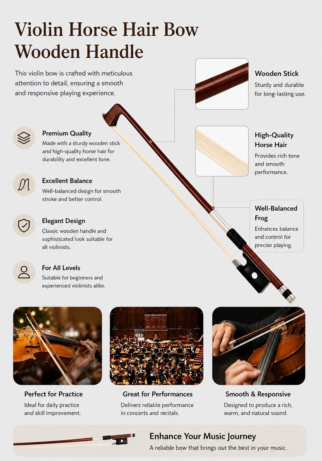 beatbox 4/4 Violin Bow-picture-22
