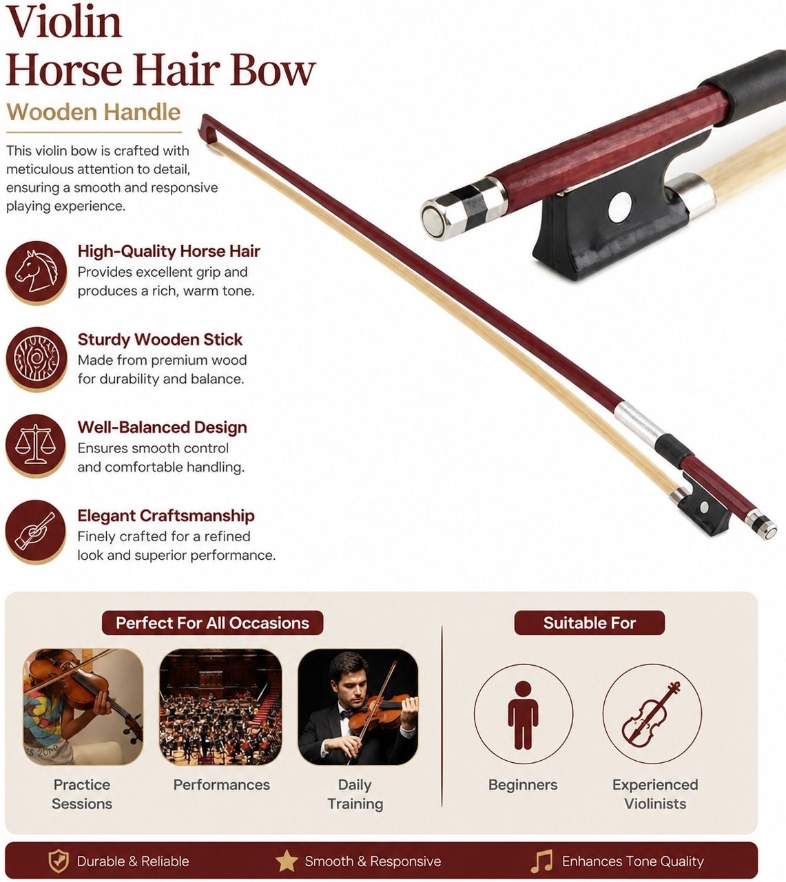 beatbox 4/4 Violin Bow-picture-30