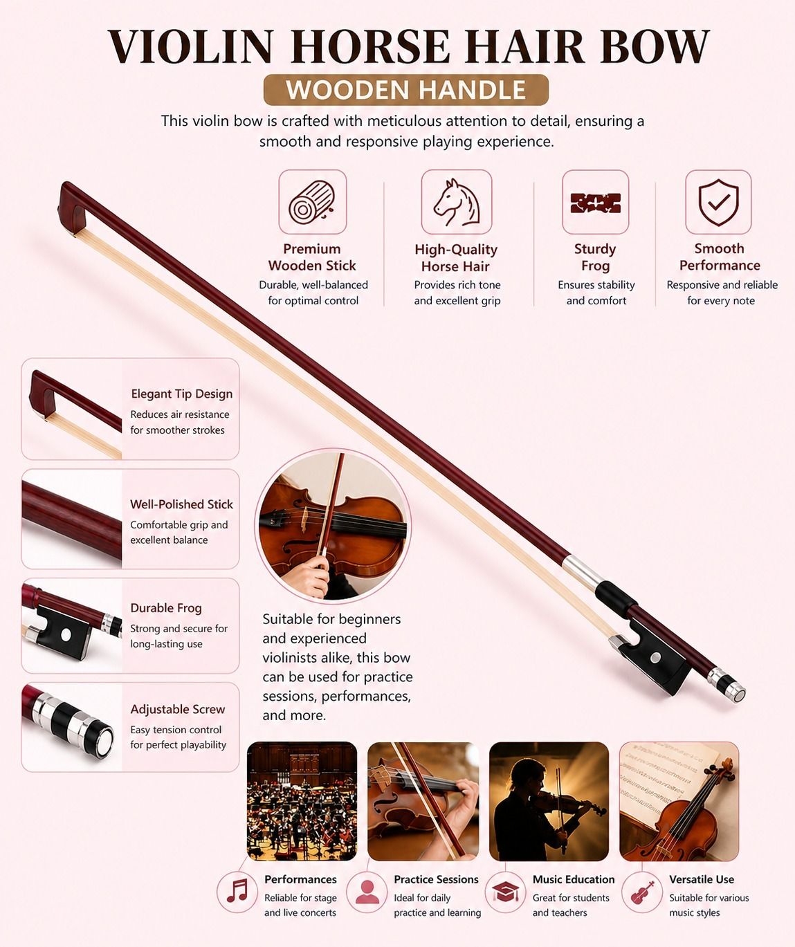 beatbox 4/4 Violin Bow-picture-42