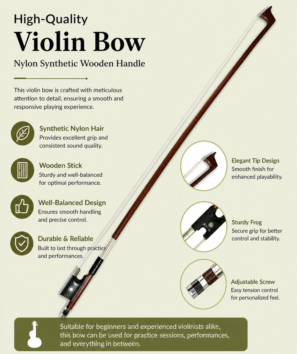 beatbox 4/4 Violin Bow-picture-13
