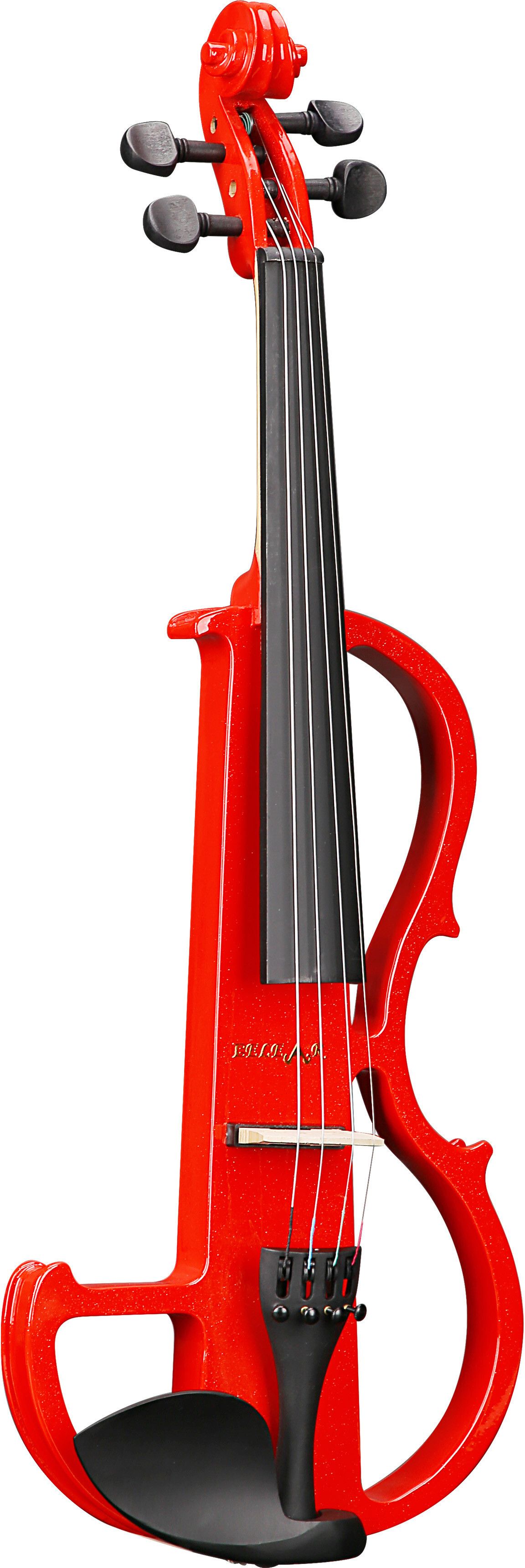 belear KEN-100 Electric Violin Red With Bow, Rosin and Hard Case 4/4 Electric Violin-picture-26