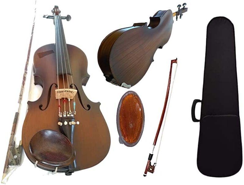 Musical Works Best Sound violin 1/2 With Hard Carry Box Bow and Rosin 1/2 Classical (Modern) Violin-image-8