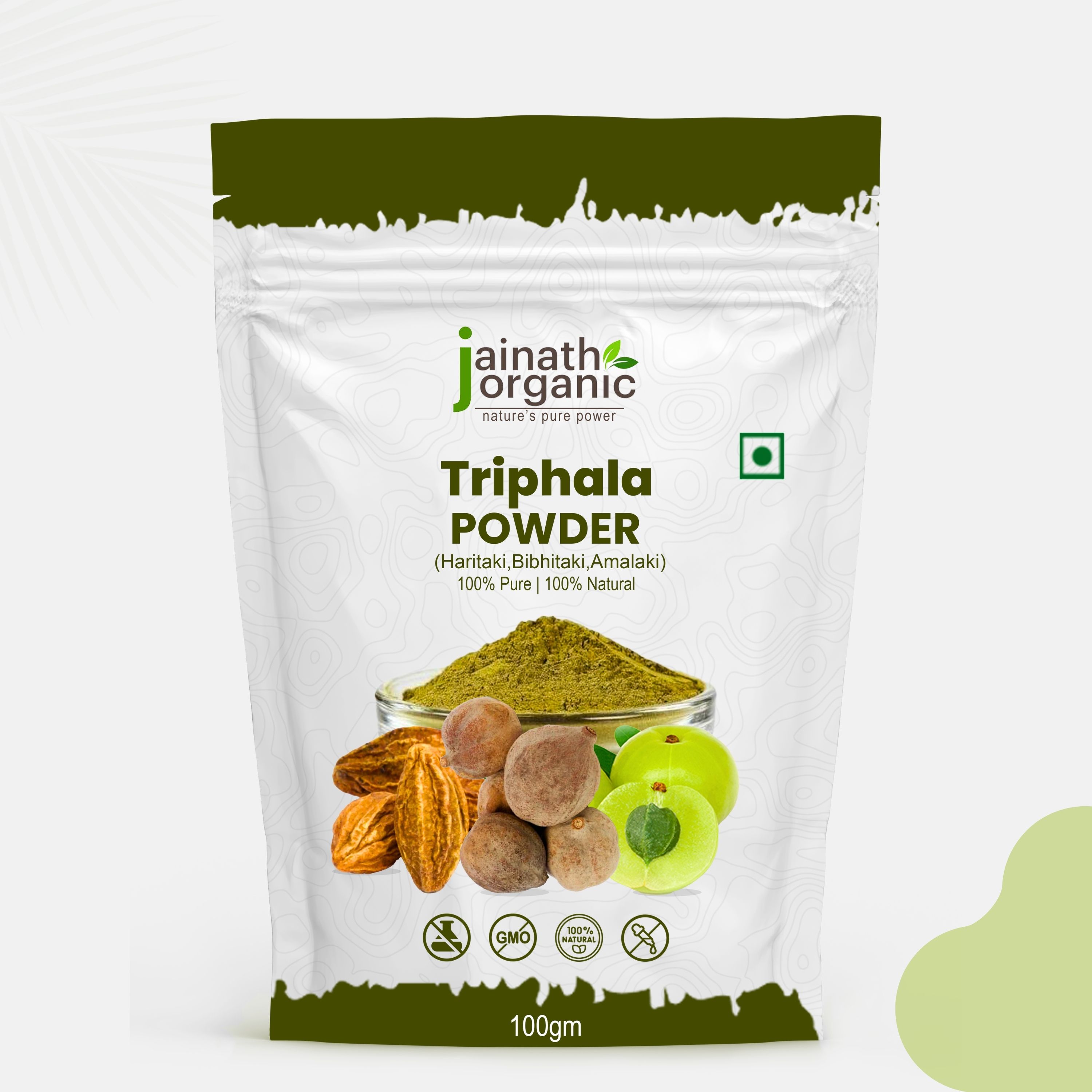 Pure Triphala Churna / Powder for Digestion & Smooth Bowel Movement --image-1