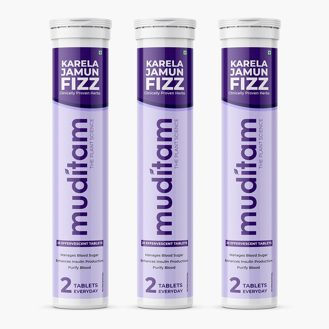 karela jamun fizz (karela jamun juice) effervescent tablet ideal for 1 months