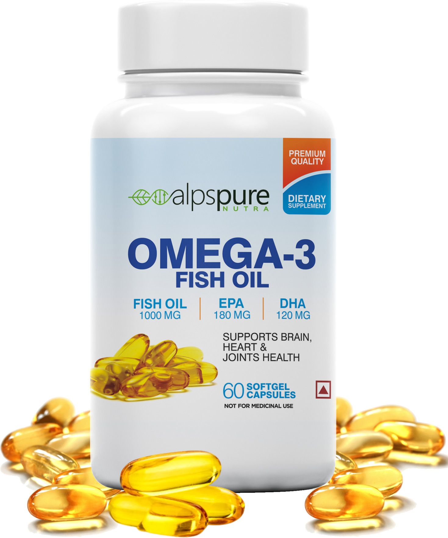 Omega 3 Fish Oil 1000 mg 60 Softgel Capsules 180 mg EPA And 120 mg DHA-image-20