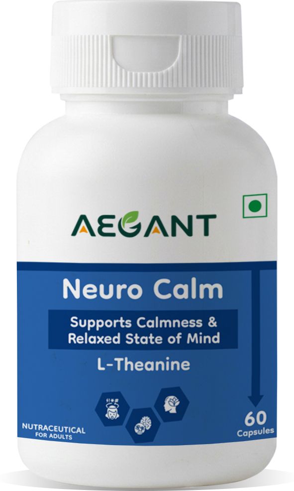 aegant Neuro Calm L-Theanine Capsules for Calmness & Relaxed Mind - 60 Caps-picture-32