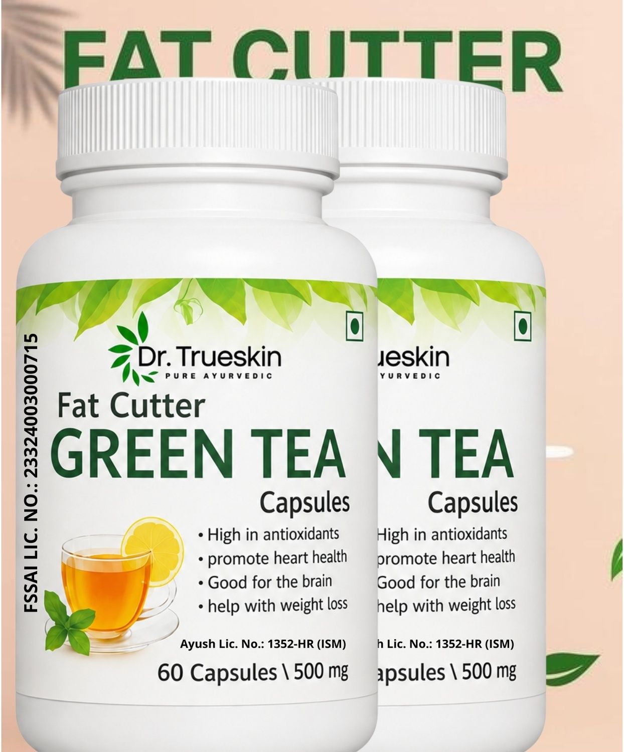 dr.trueskin Fat Cutter Green Tea 60 Tablet Pack of 2 A247-picture-11