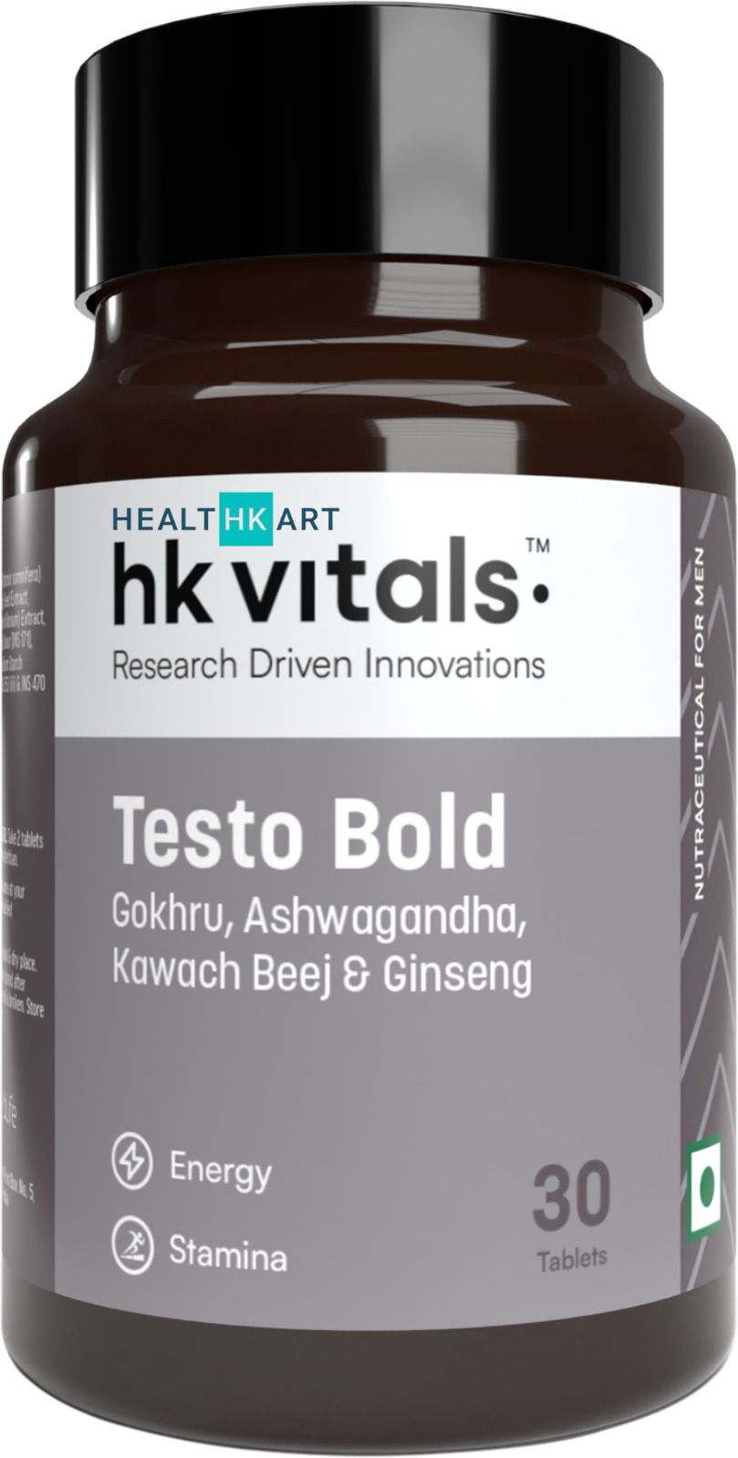 HK Vitals Testo Bold, Testosterone Booster for Men, for Energy & Stamina