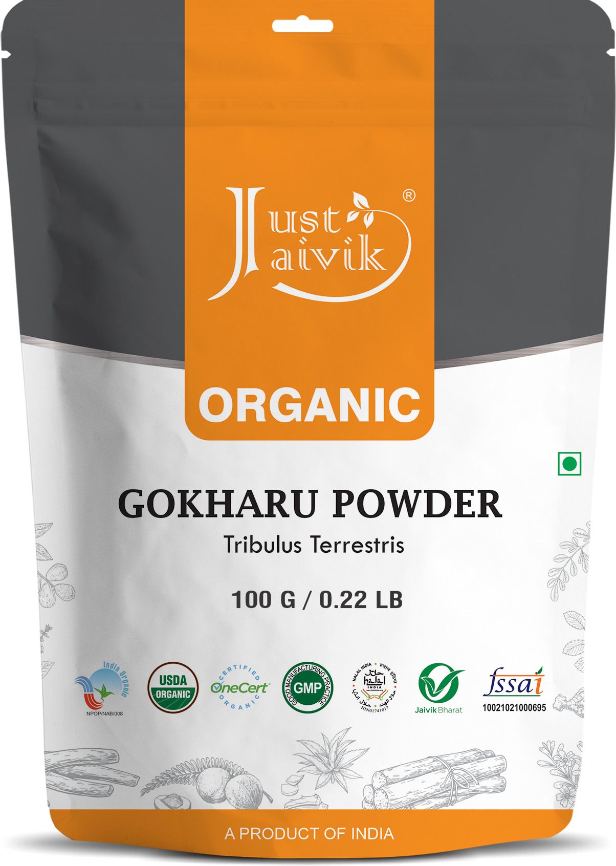 just jaivik Organic Gokharu Powder-picture-17