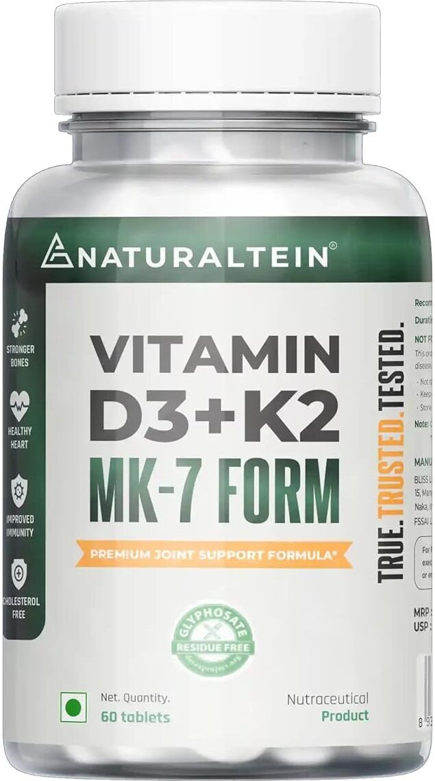 Vitamin D3 + K2 Support |600 IU Plant D3 & 55 mcg K2 for Bone & Heart|-image-45