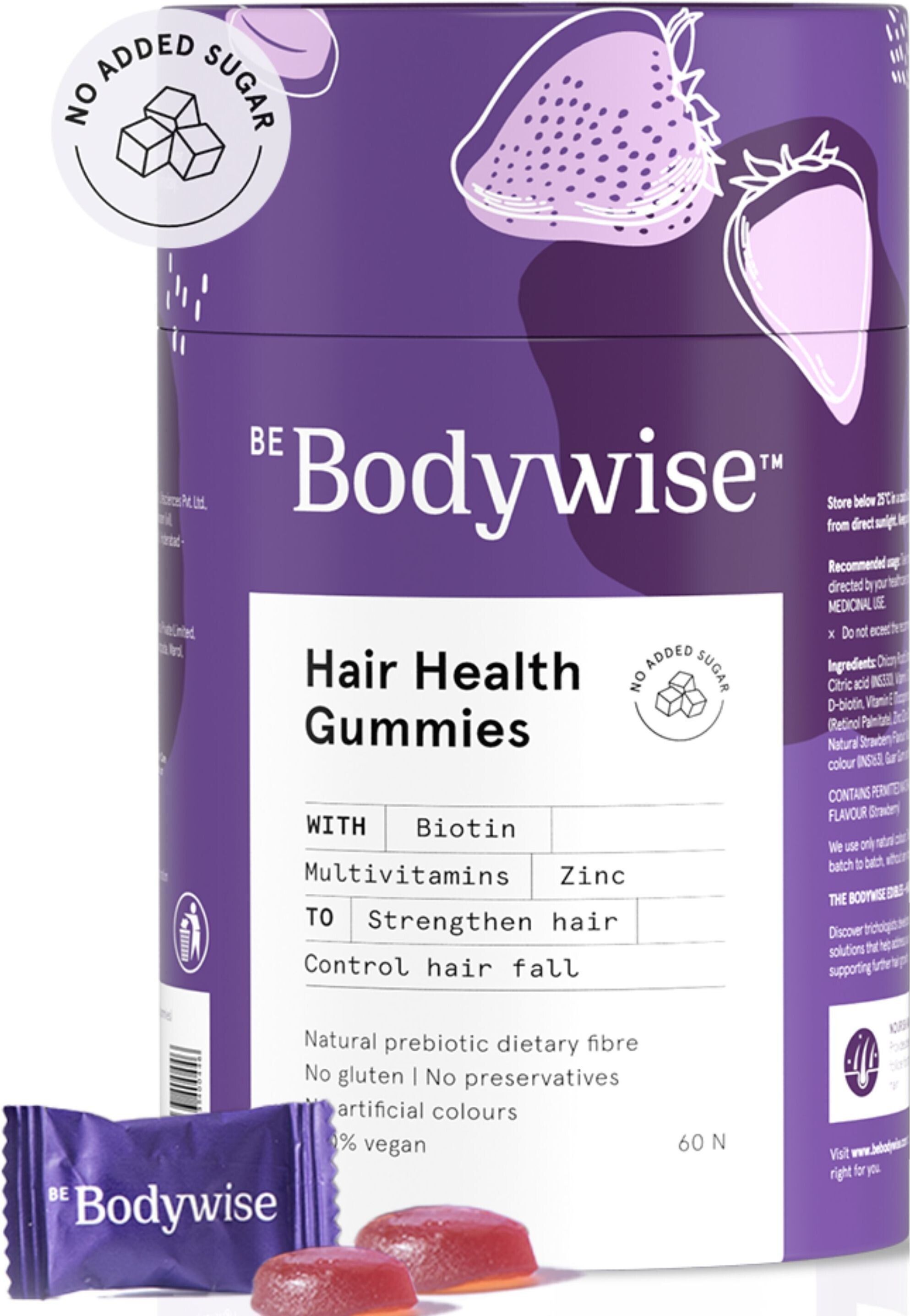 5000 mcg Biotin Hair Gummies |2 Months Pack| Stronger Hair &Nails|No Added Sugar-image-46