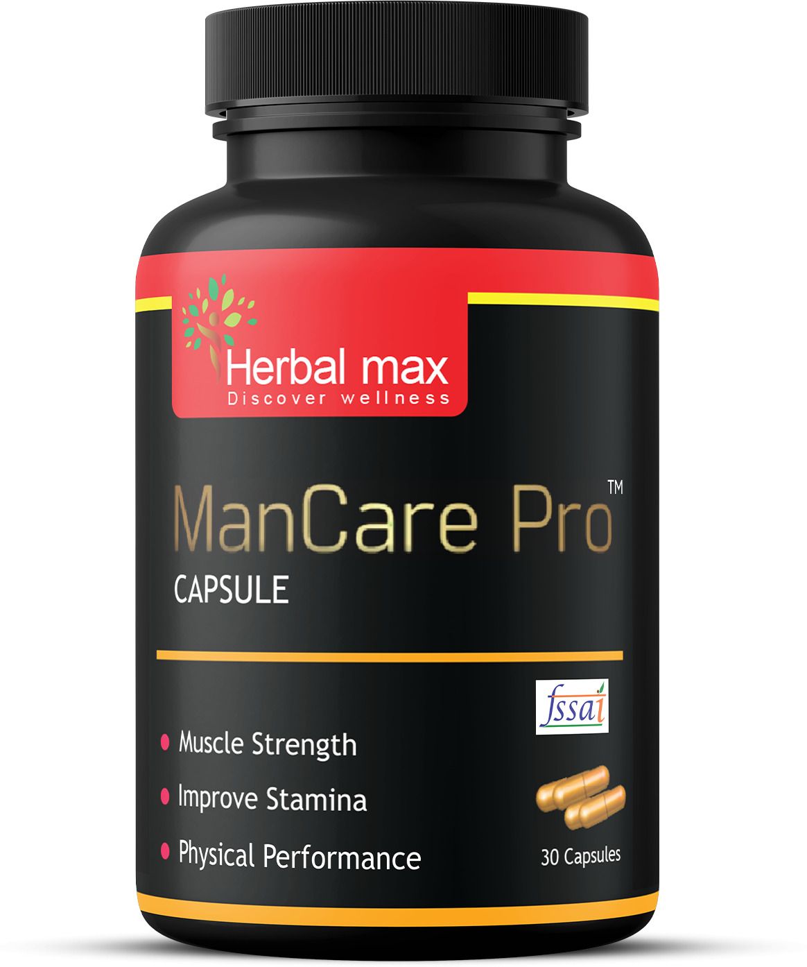 herbal max ManCare Pro for Strength, Energy & Performance -Veggie Capsules (Pack Of 1)-picture-11