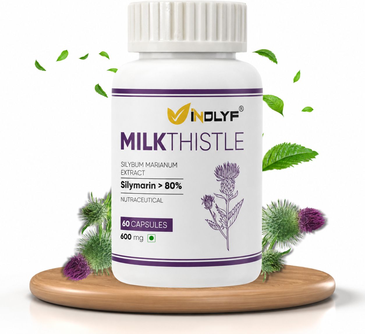 Milk Thistle 600mg (80% Silymarin) - Liver Support & Detox Supplement-image-6