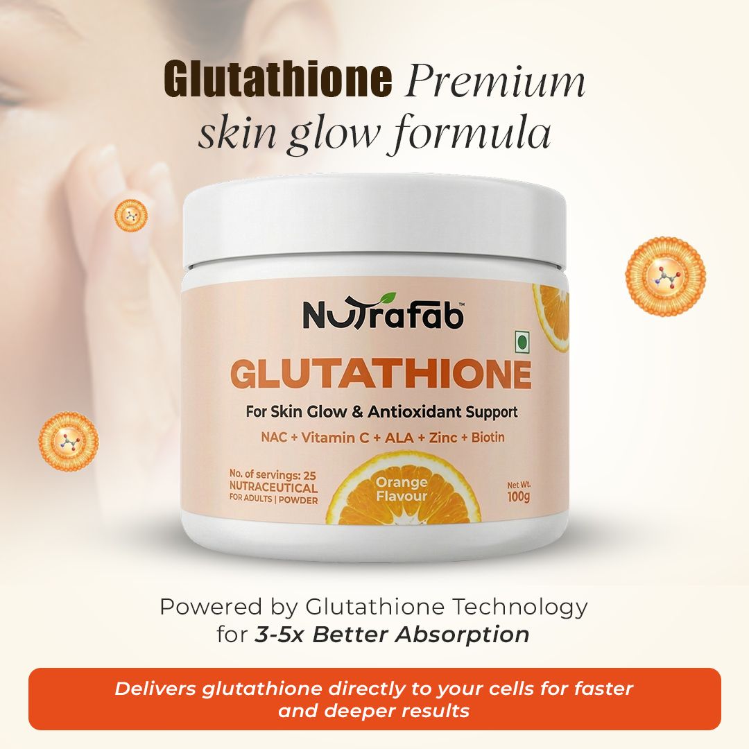 nutrafab Glutathione Antioxidant Powder Orange Flavour with Vitamin C & Biotin-picture-47