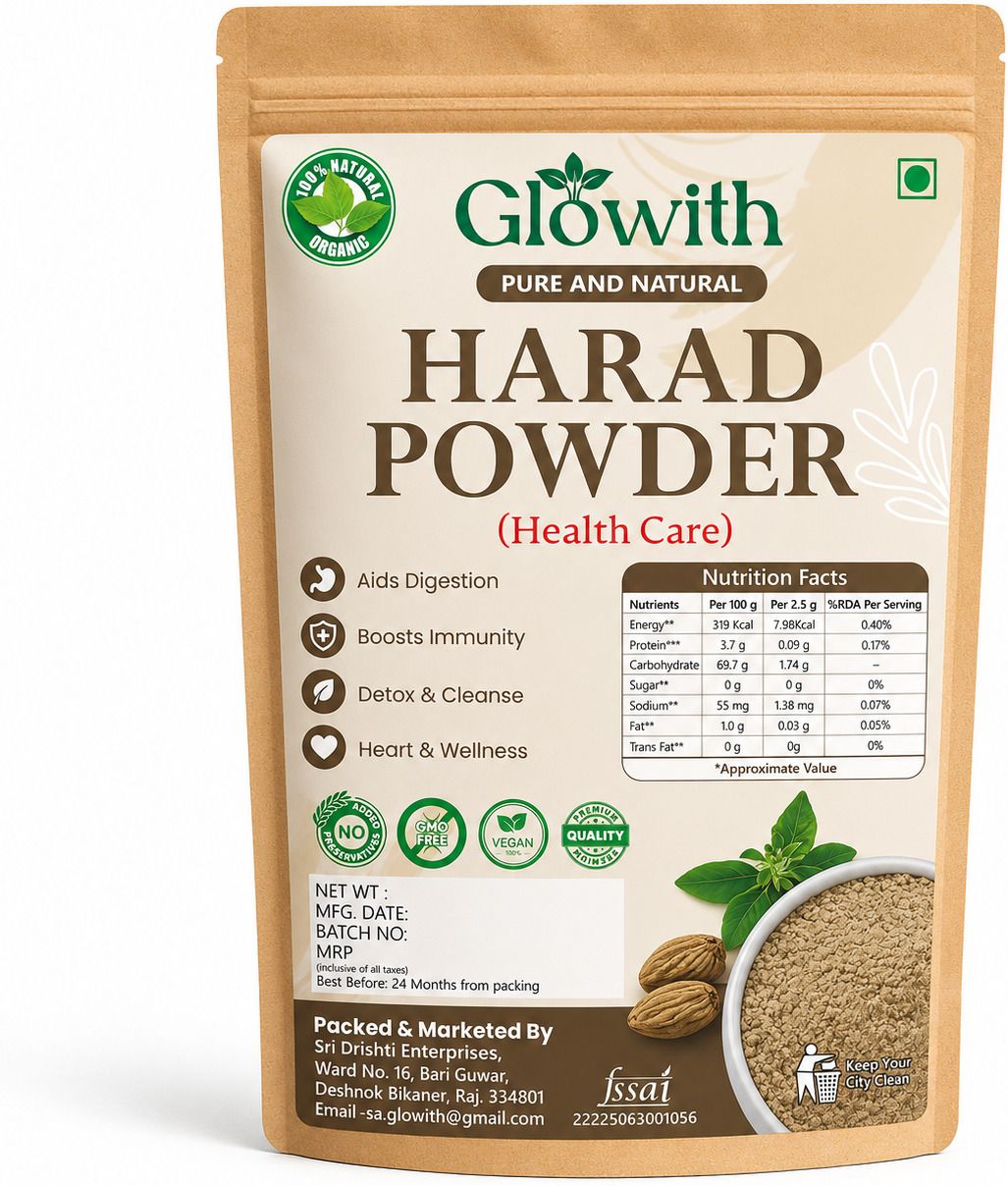 glowith Organic Harad Powder | Premium Haritaki Powder | Gut Health & Immunity Booster-picture-10