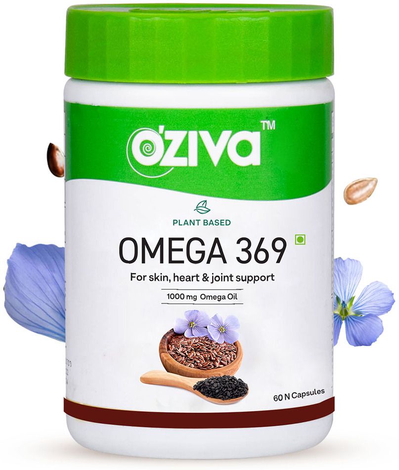 oziva Vegetarian Omega 3 6 9 for Skin, Heart & Joint Support, 1000mg, Vegan-picture-12