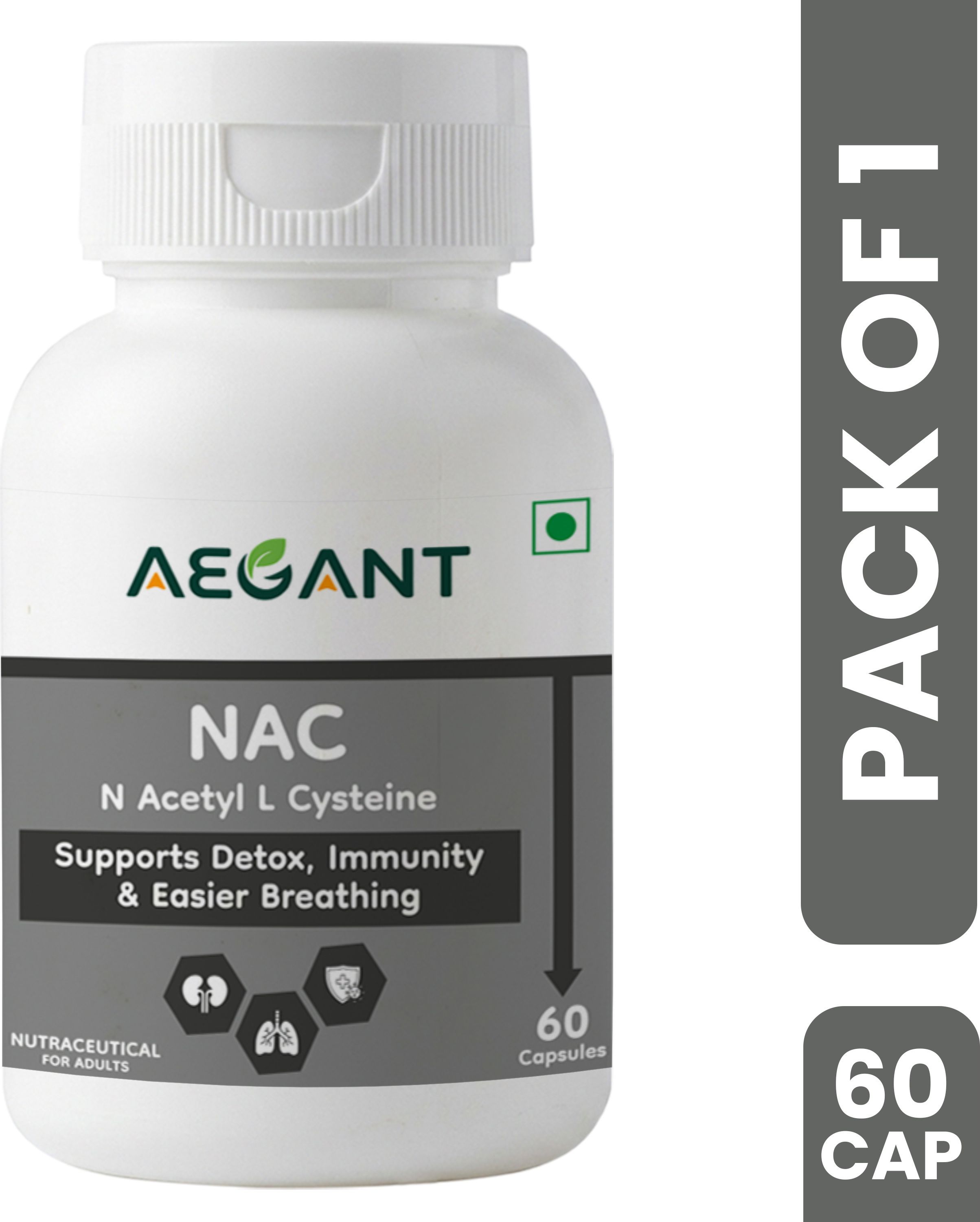 aegant NAC 600mg 60 Capsules-picture-2