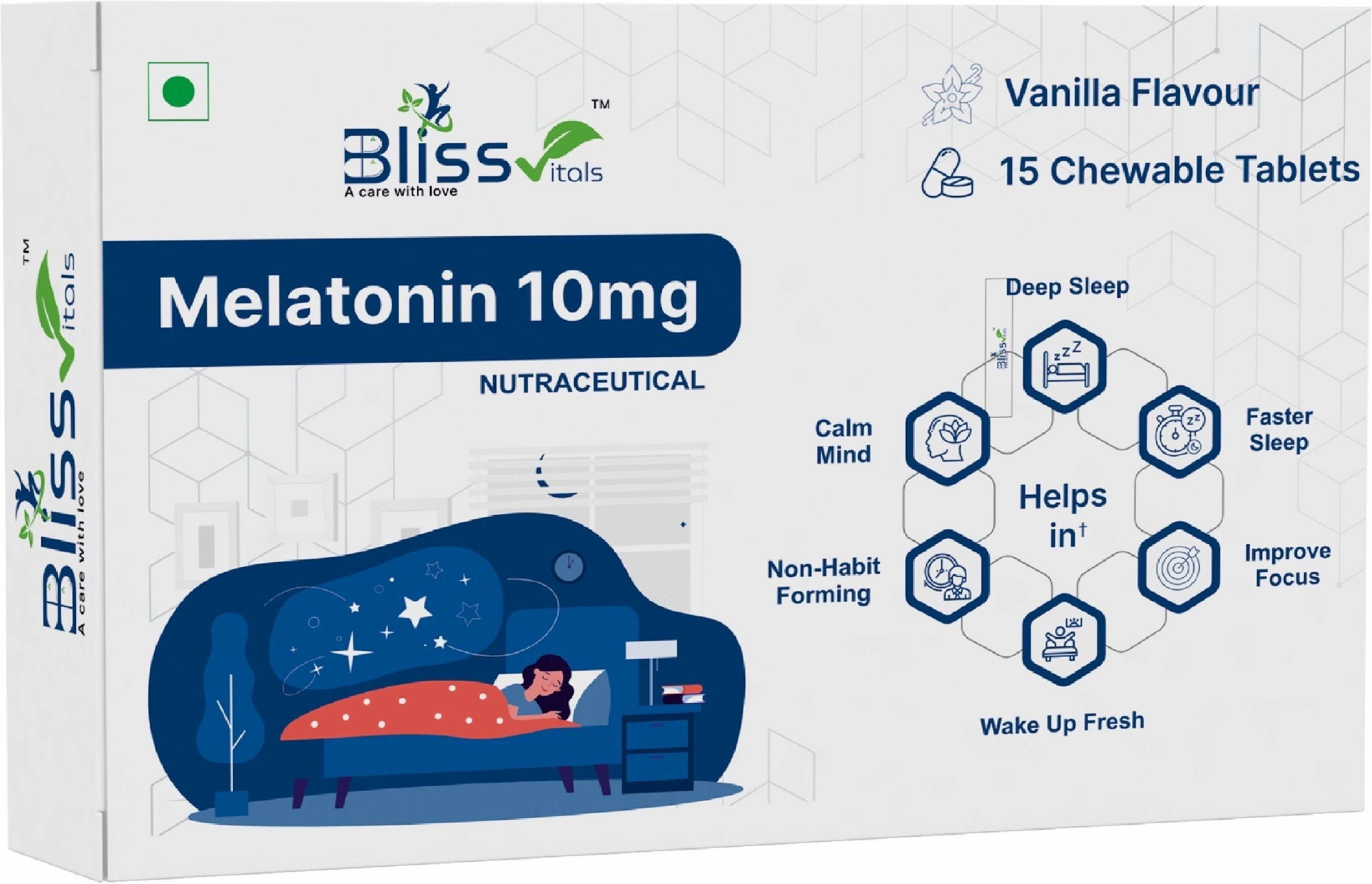 MELATONIN 10 MG TABLET – PREMIUM SLEEP AID FOR NATURAL AND PEACEFUL SLEEP