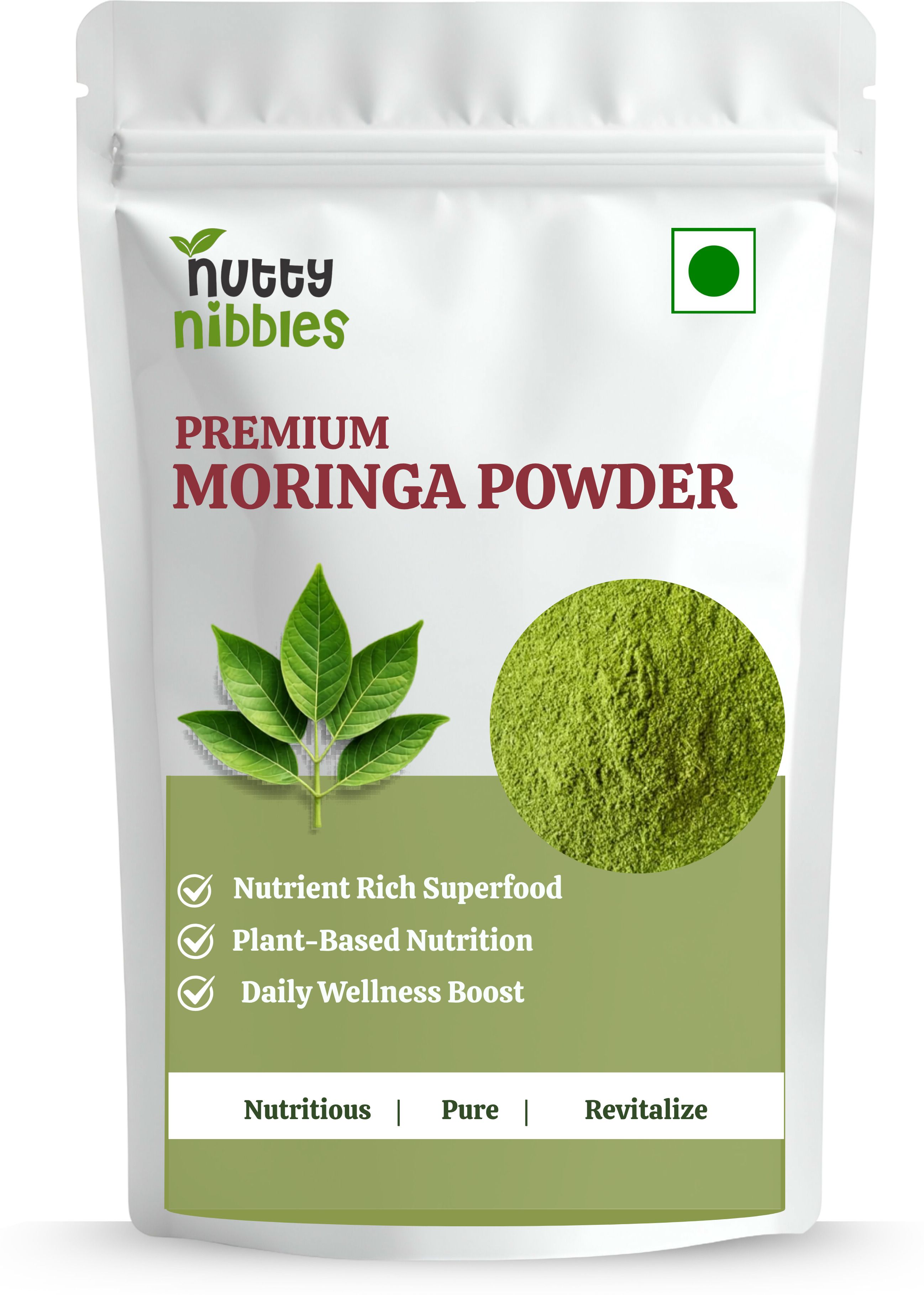 nutty nibbles Moringa Powder, Moringa Powder for immunity, hair, skin and weight loss-picture-34