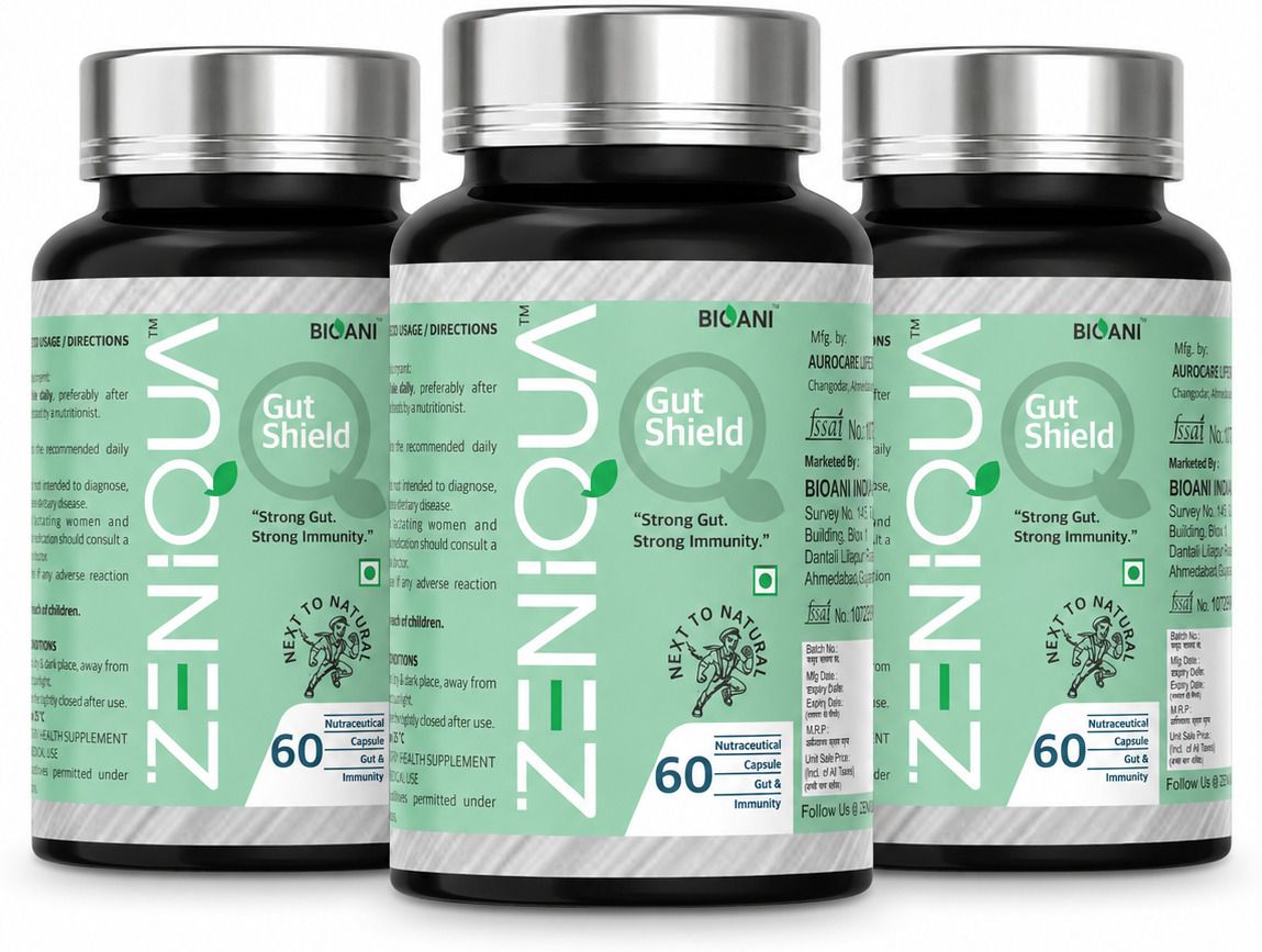 zeniqua GutShield Probiotic & Health Supplement | Digestion Support,Bloating Relief-picture-35
