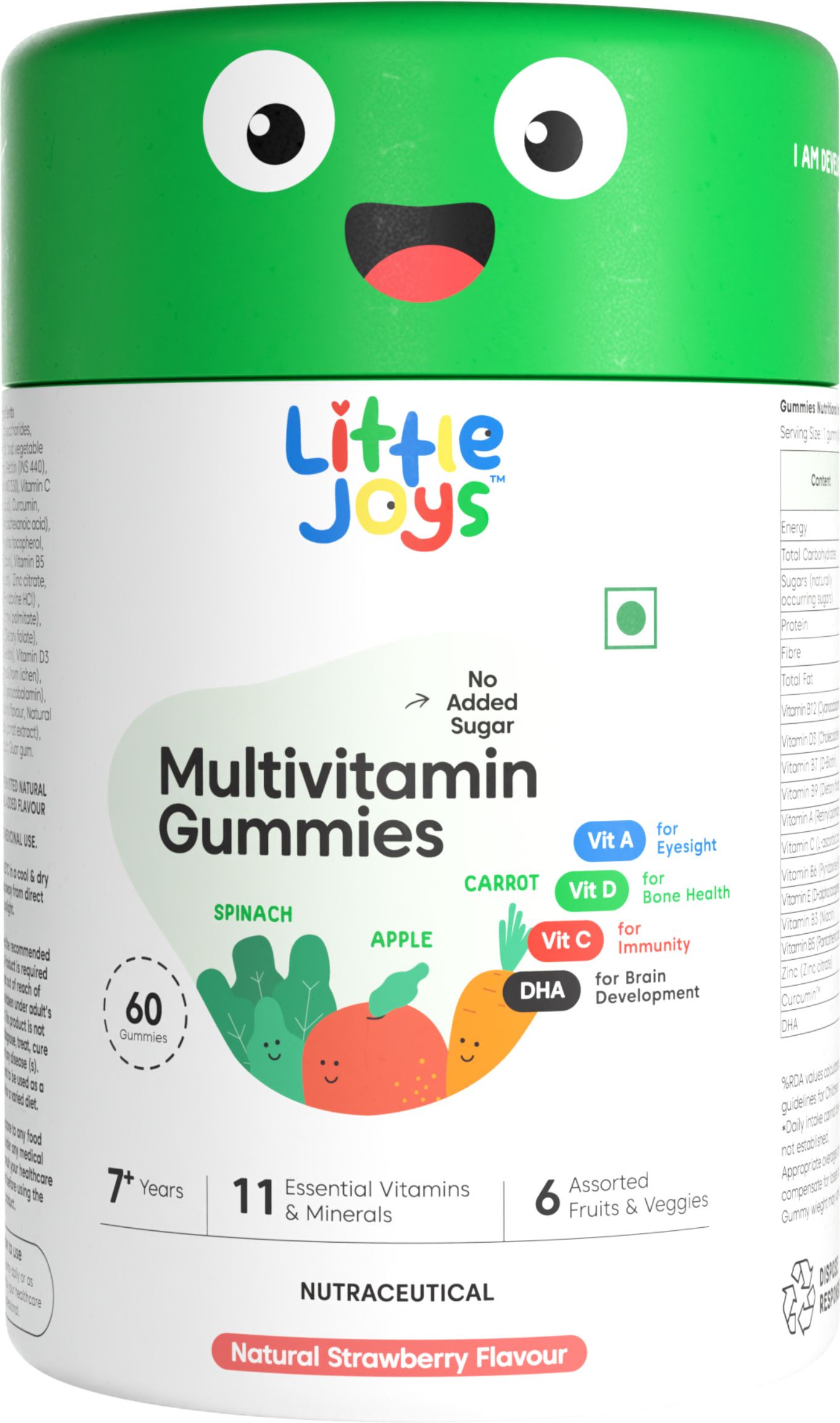 little joys Multivitamin Gummies for Kids 7-12 years | Strawberry Flavor | Boosts Immunity-picture-16