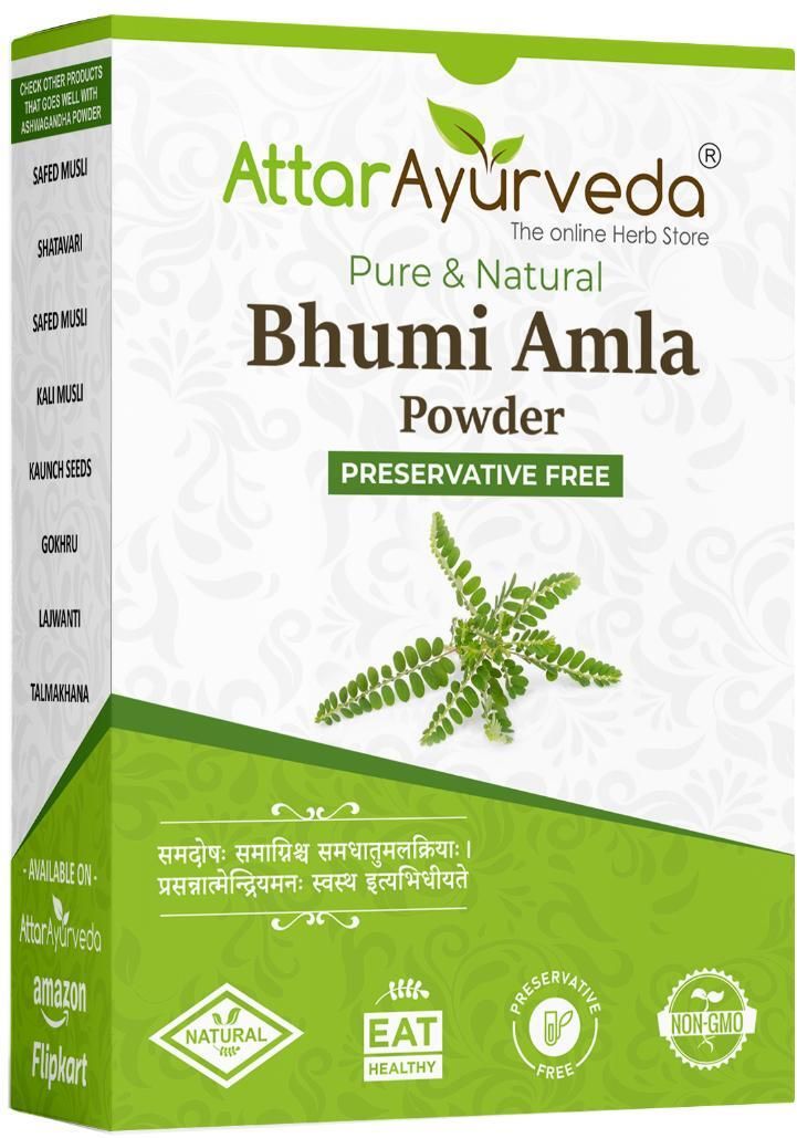 attar ayurveda Bhumi Amla powder | Cultivated-Organic | Good for Digestive and Liver Health-picture-47