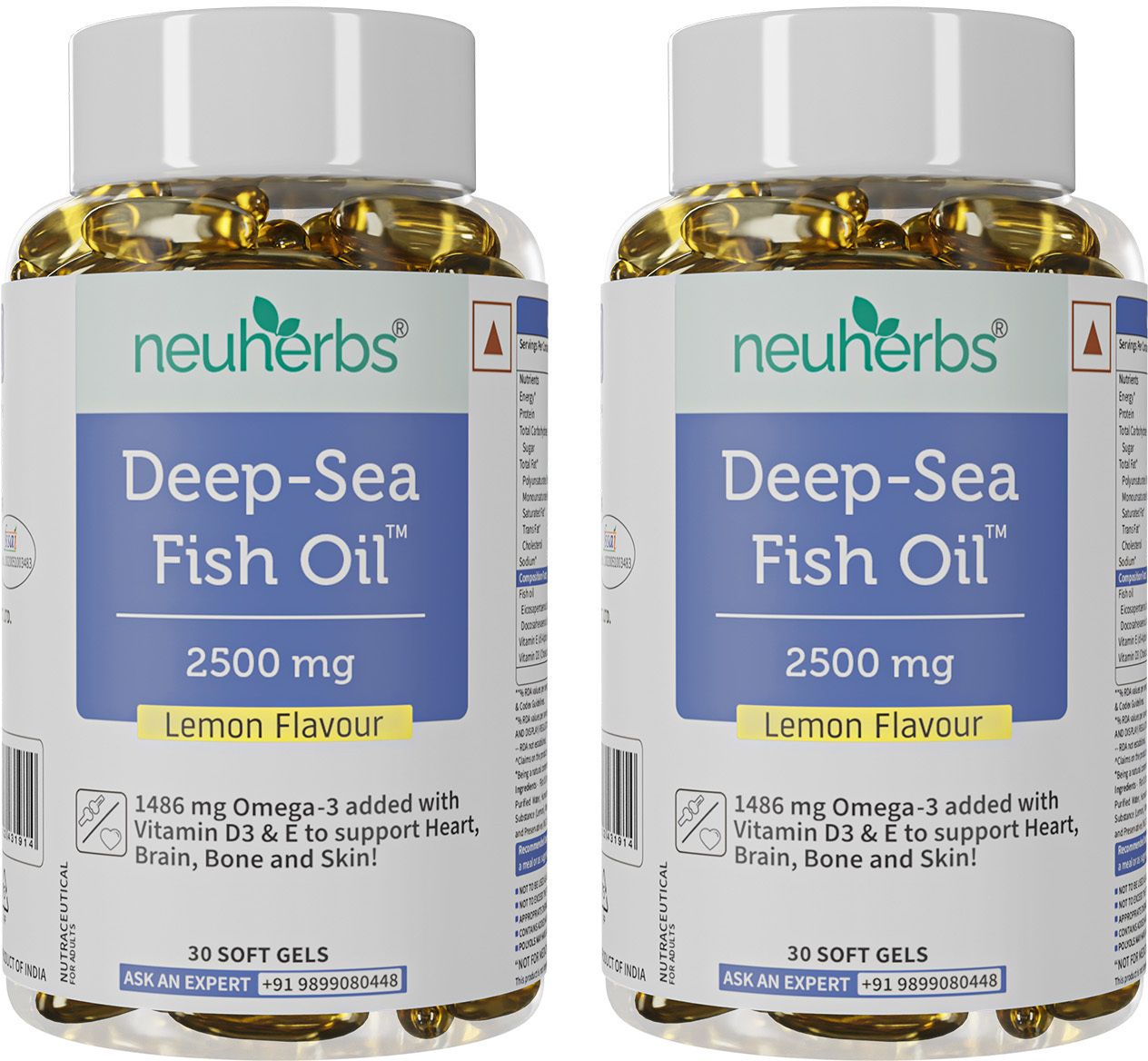 Deep Sea Fish Oil 2500 Mg(Omega 3 1486 mg; 892 mg EPA; and 594 mg DHA per serving)-image-5