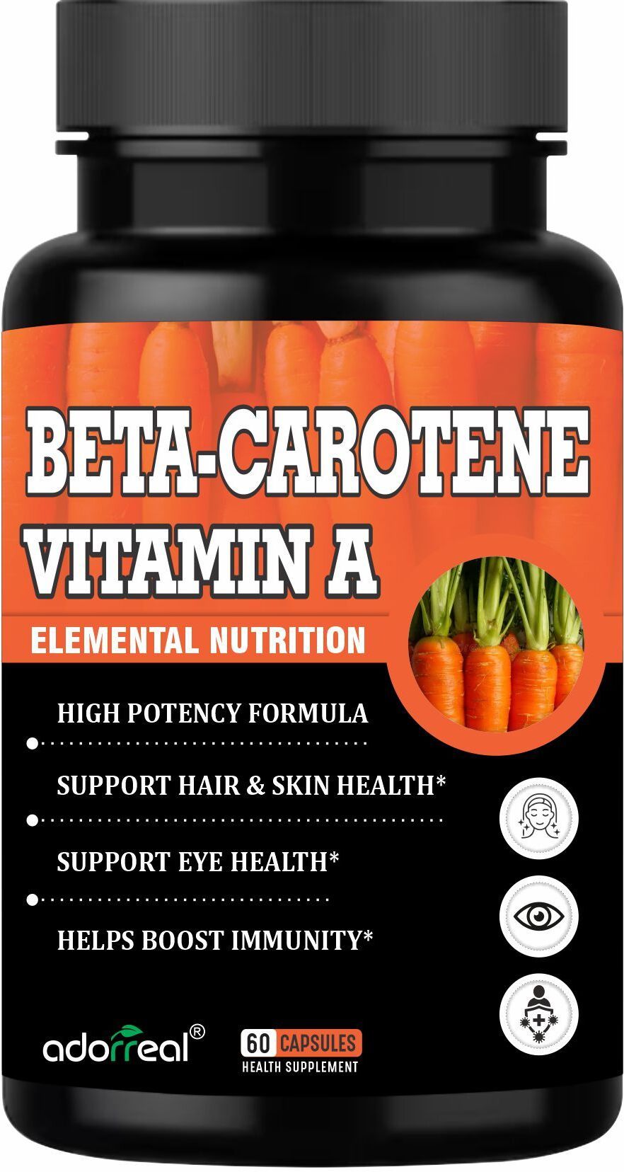 adorreal Beta-Carotene Capsules Vitamin A Supplement-picture-12