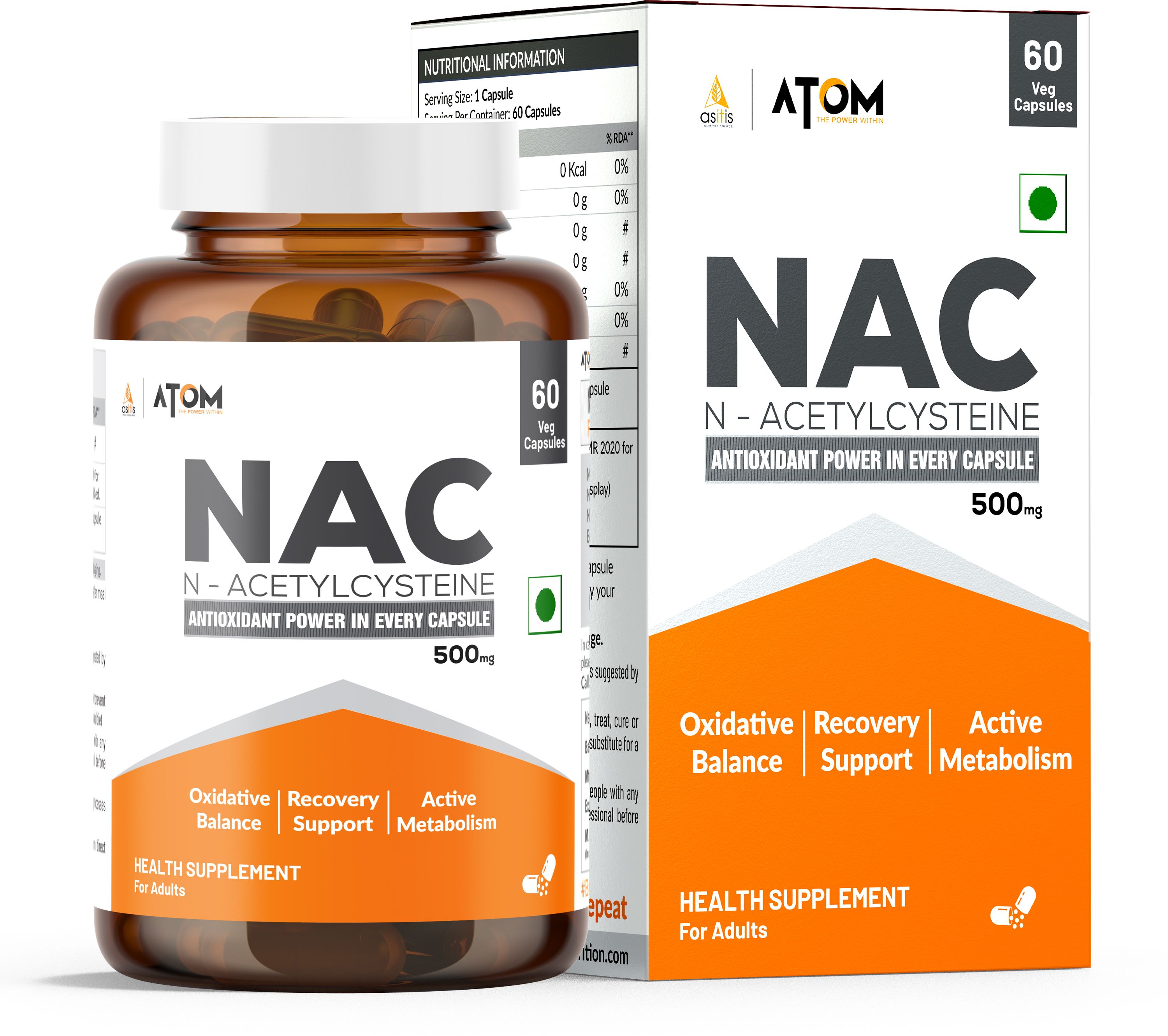 as-it-is nutrition ATOM NAC (N-Acetylcysteine) 500mg I Antioxidant Support for Overall Health-picture-11