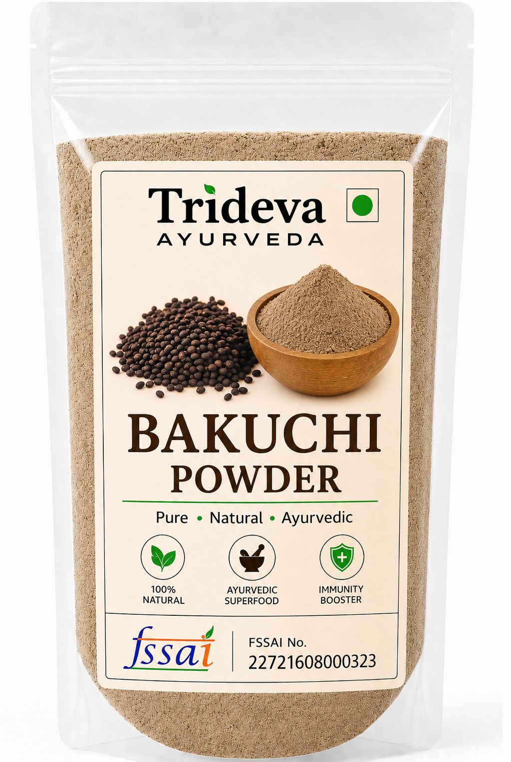 trideva ayurveda Bakuchi Seed Powder | Babchi Powder (Psoralea Corylifolia) | Pure Herbal Powder-picture-46