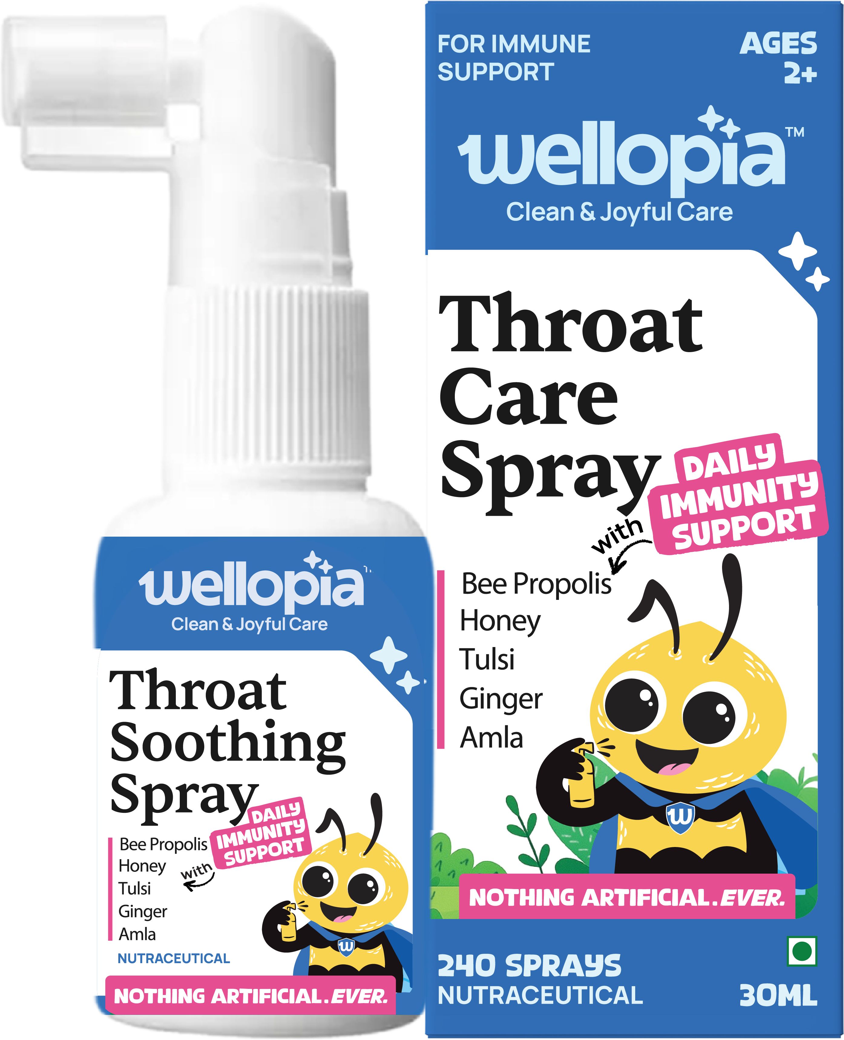 wellopia Kids Sore Throat Spray, Bee Propolis & Honey | Natural Relief & Immunity Support-picture-11